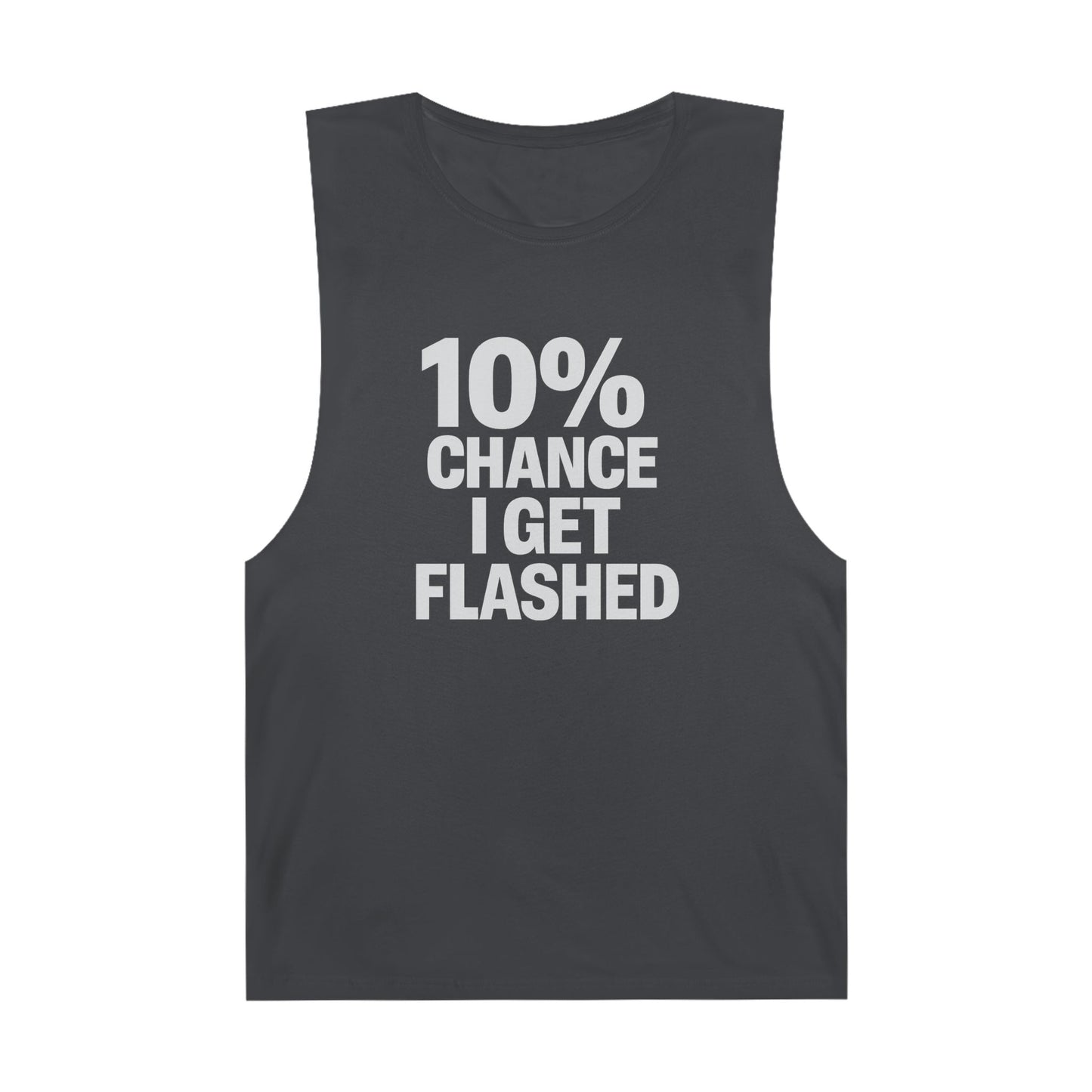 10% Chance I Get Flashed - Men's Low Cutoff Tank