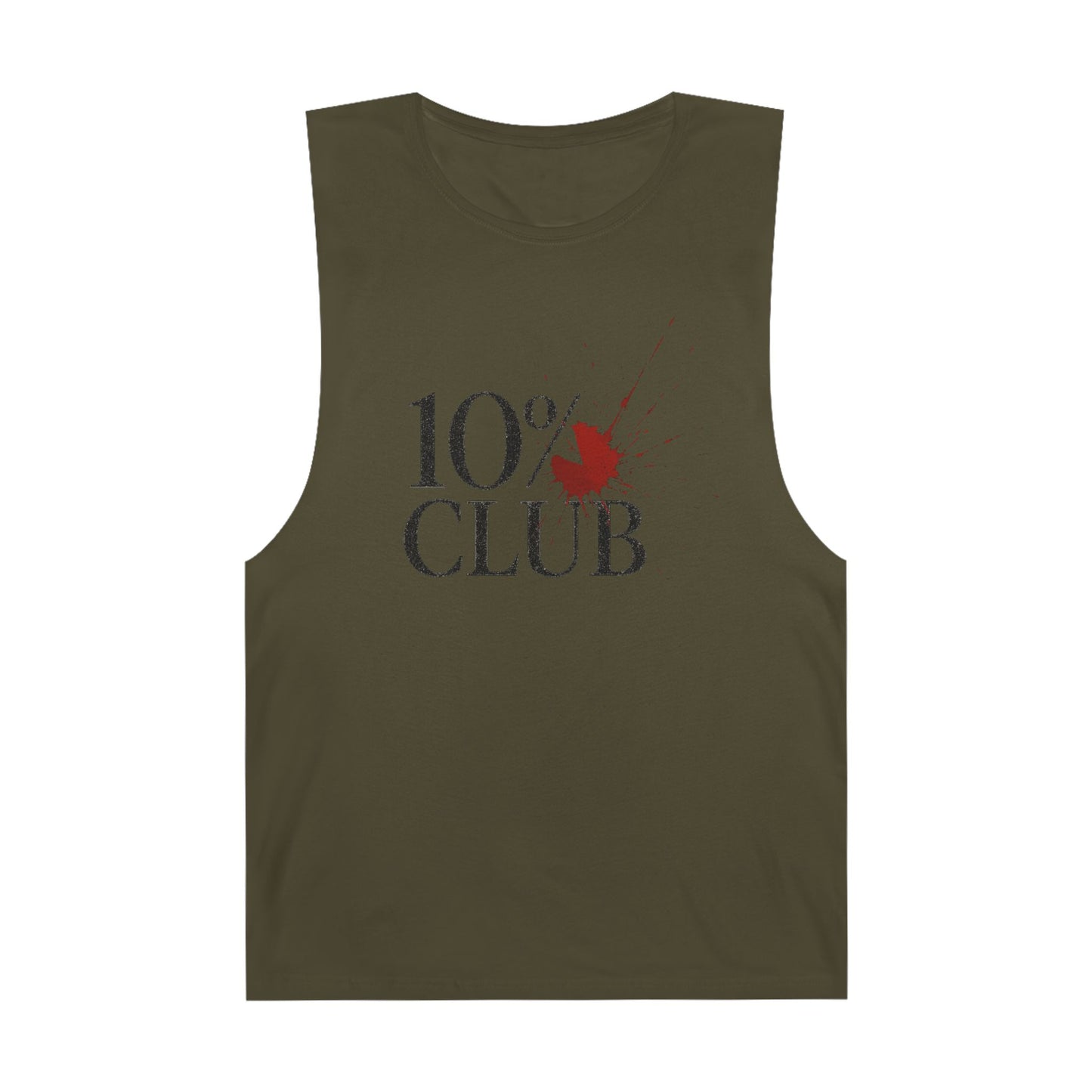 10% Splatter Logo - Men's Low Cutoff Tank