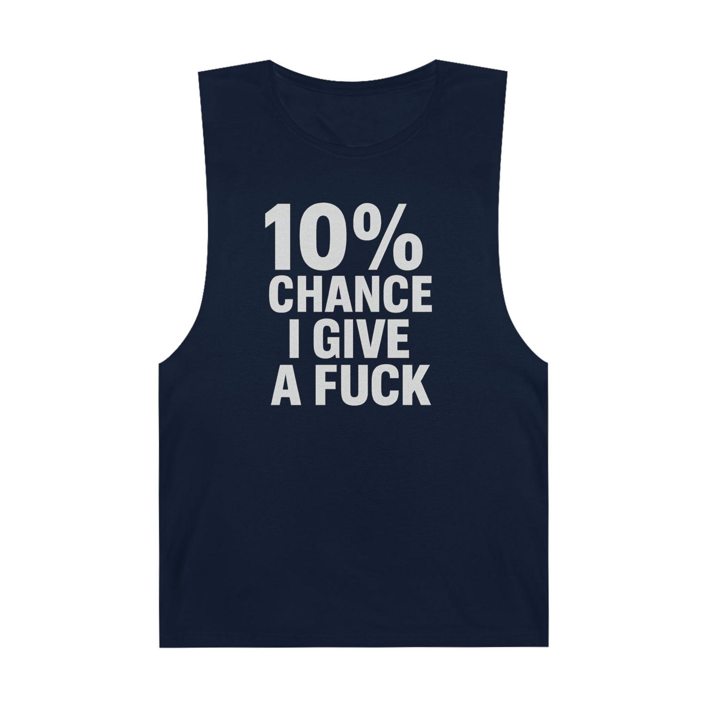 10% Chance I Give A Fuck - Men's Low Cutoff Tank