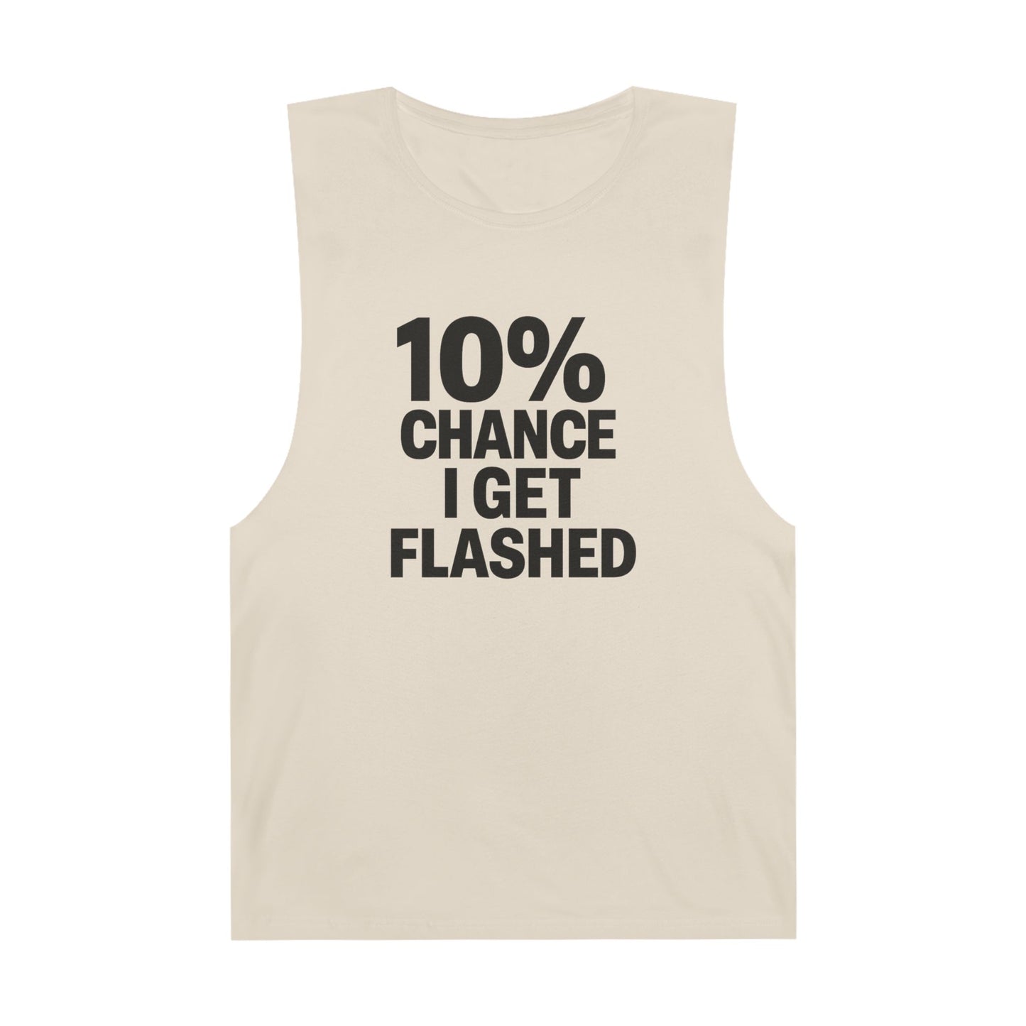 10% Chance I Get Flashed - Men's Low Cutoff Tank