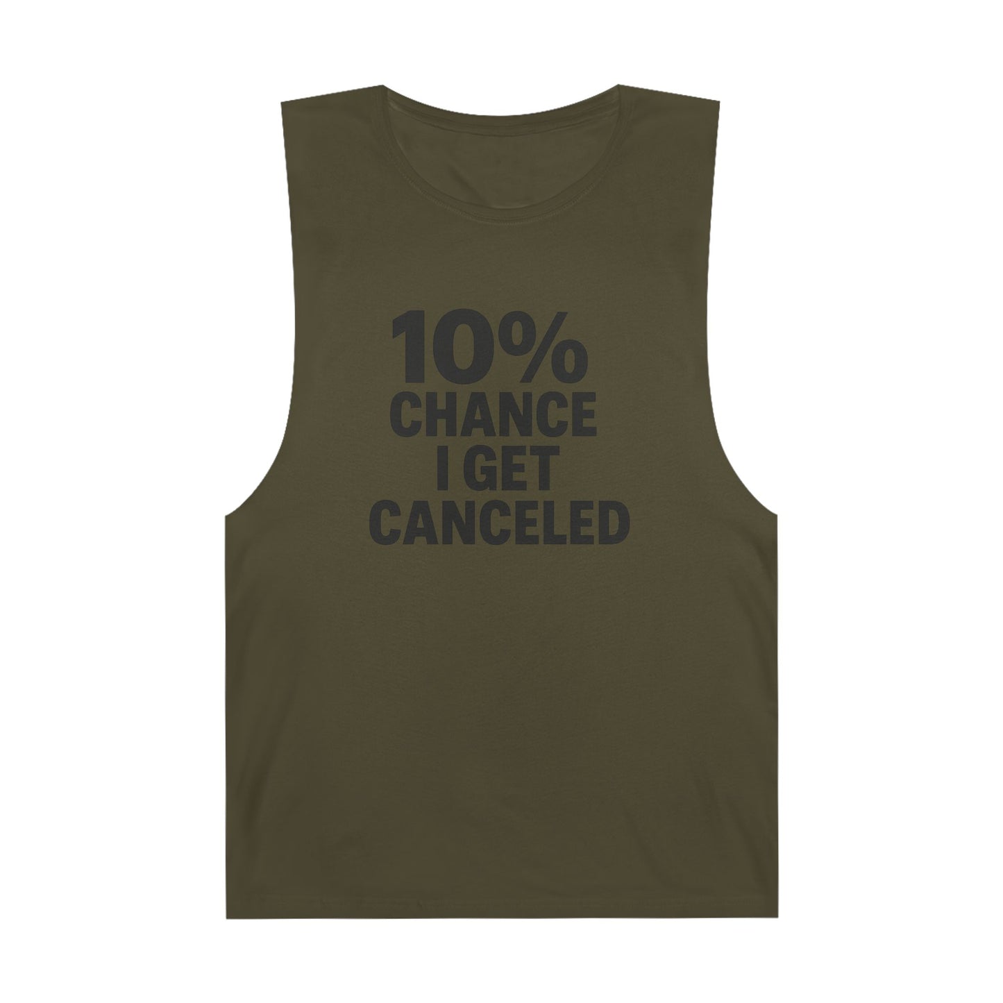 10% Chance I Get Canceled - Men's Low Cutoff Tank