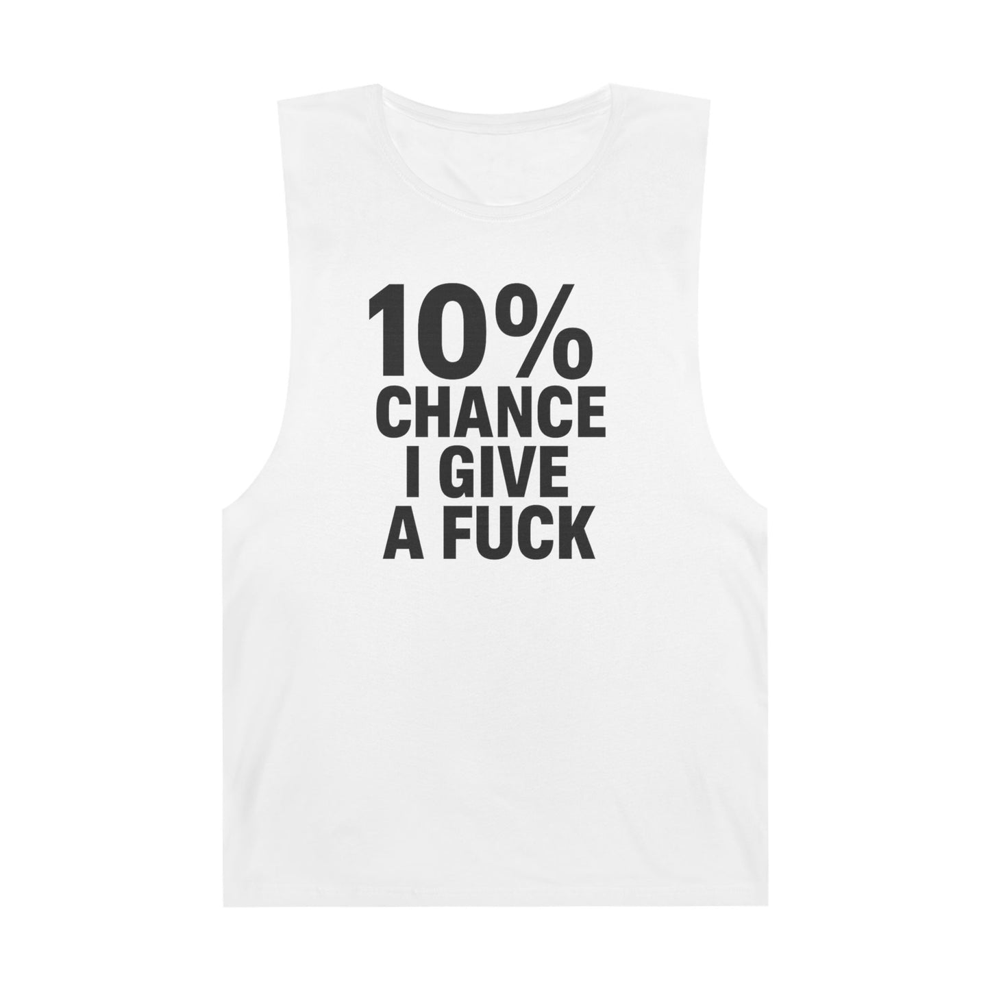 10% Chance I Give A Fuck - Men's Low Cutoff Tank