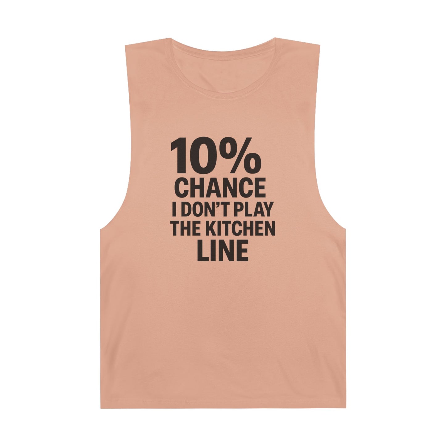 10% Chance I Don't Play the Kitchen Line - Men's Low Cutoff Tank