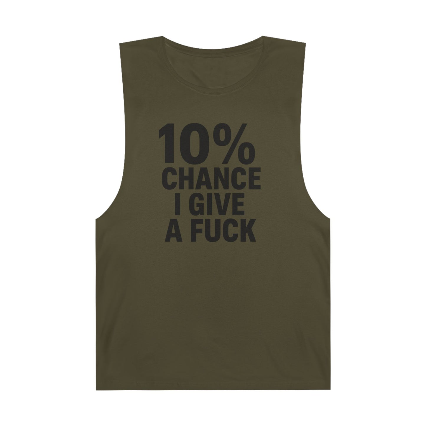 10% Chance I Give A Fuck - Men's Low Cutoff Tank