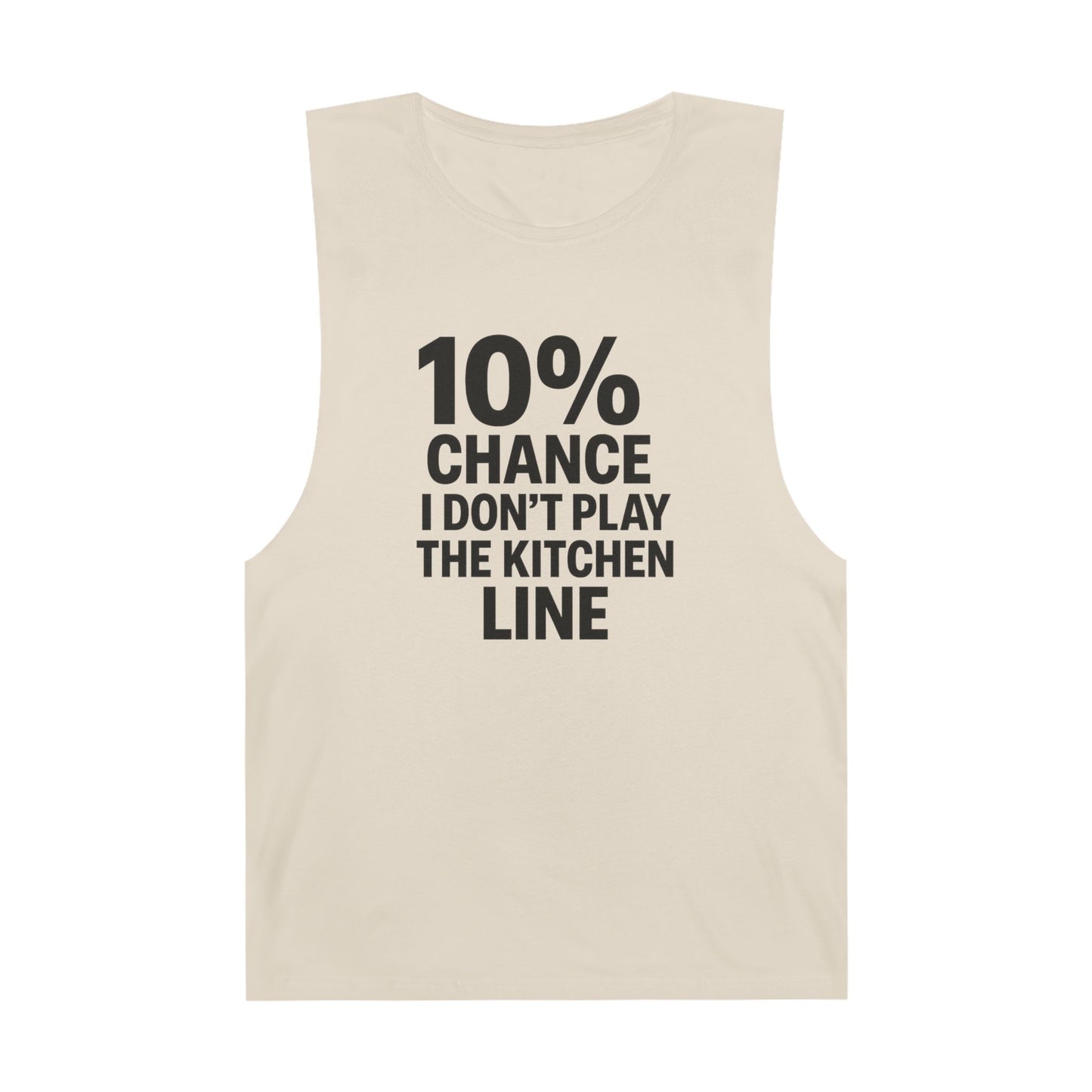 10% Chance I Don't Play the Kitchen Line - Men's Low Cutoff Tank