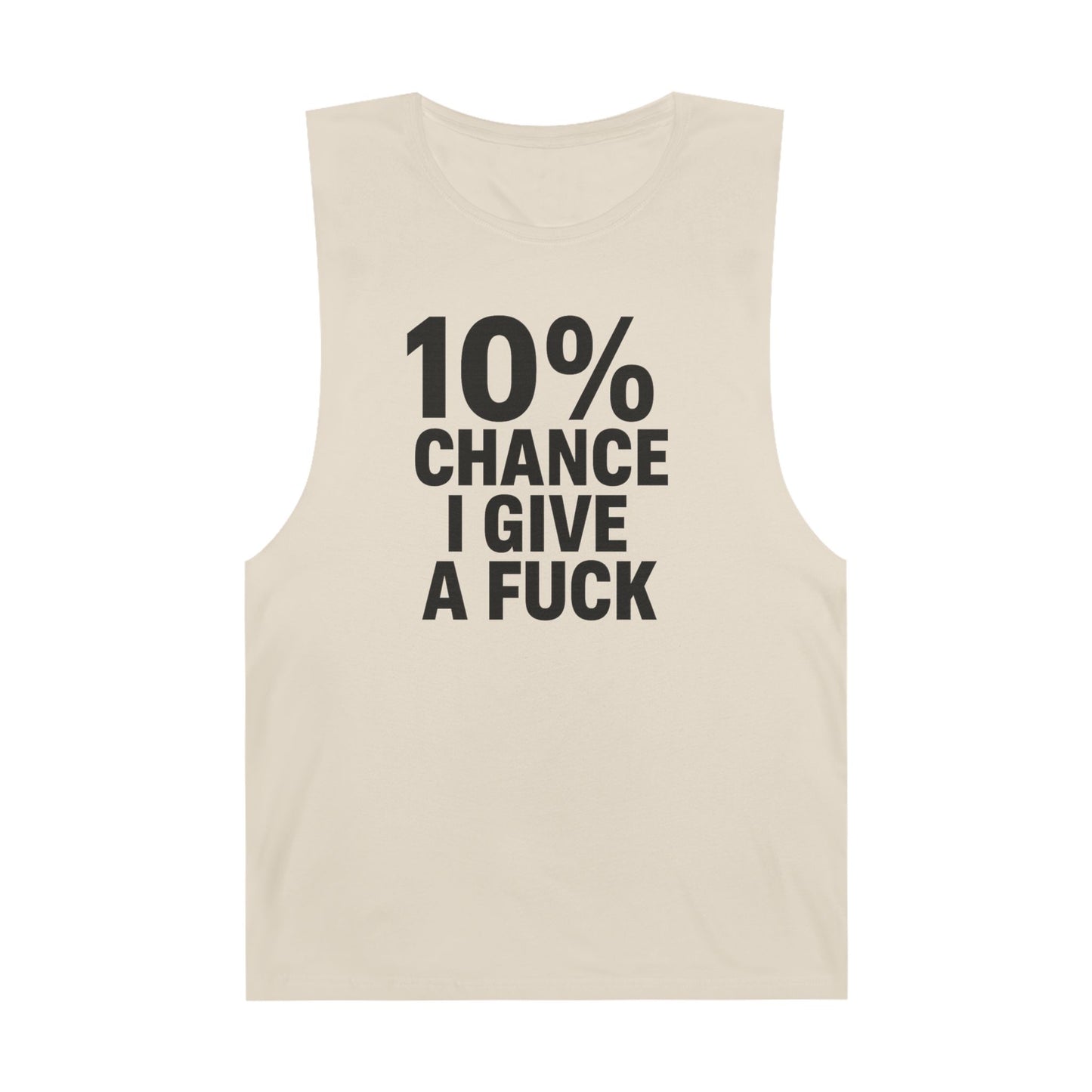 10% Chance I Give A Fuck - Men's Low Cutoff Tank