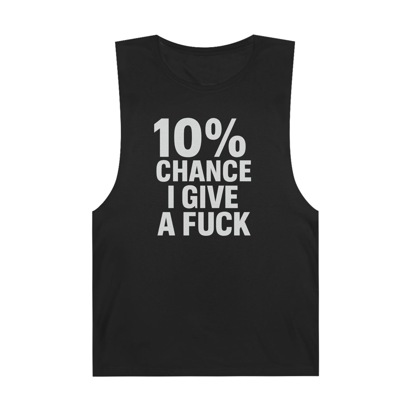 10% Chance I Give A Fuck - Men's Low Cutoff Tank