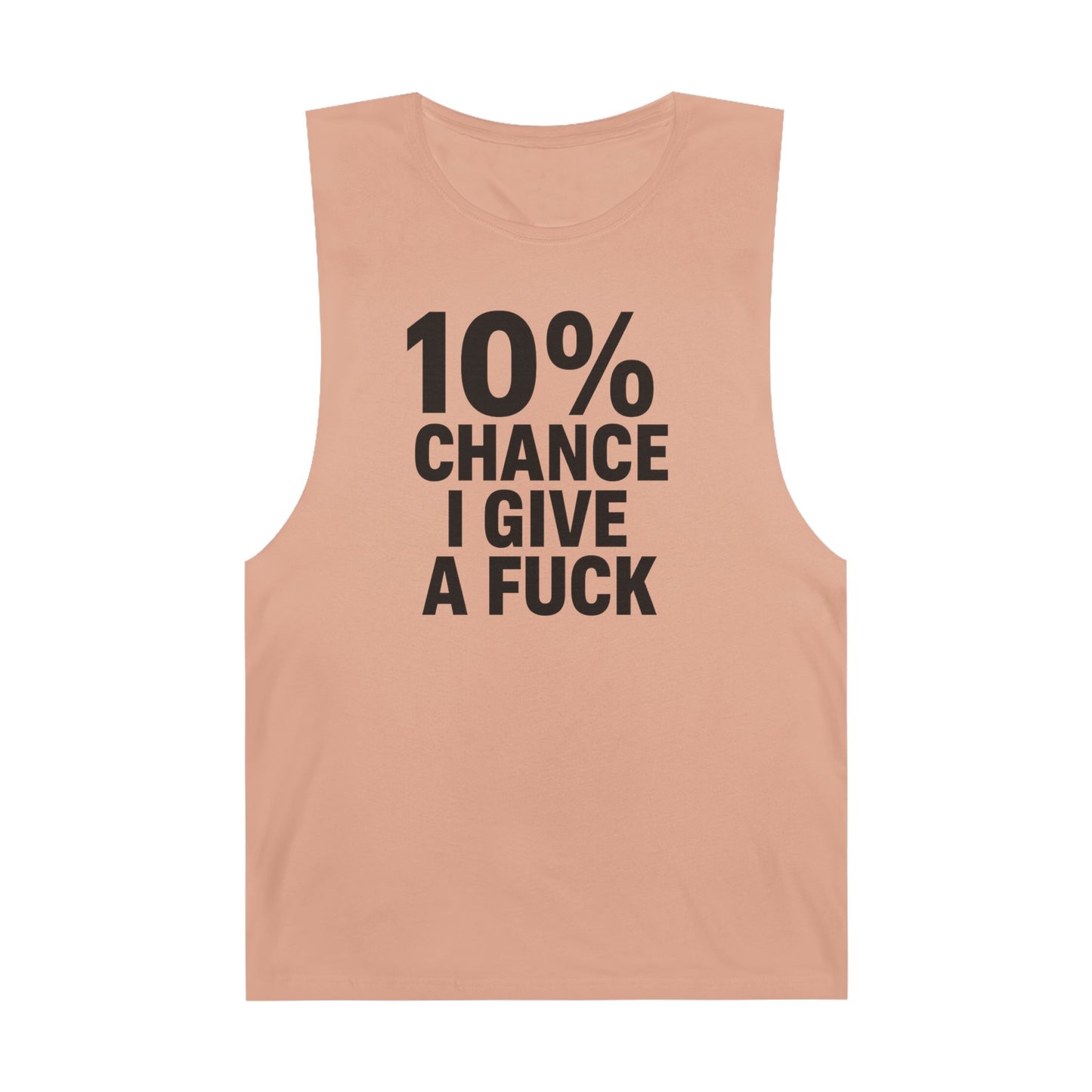 10% Chance I Give A Fuck - Men's Low Cutoff Tank