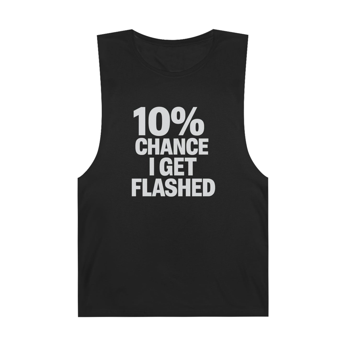 10% Chance I Get Flashed - Men's Low Cutoff Tank