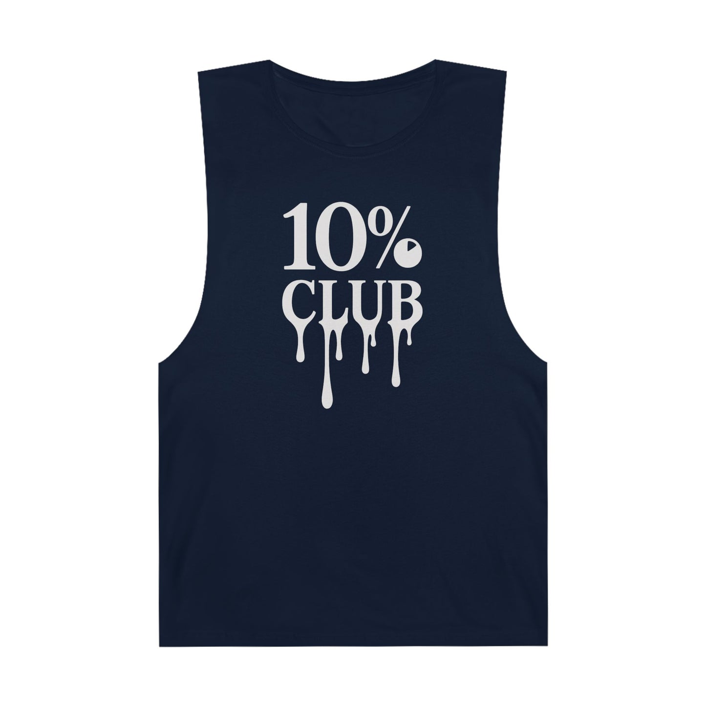 10% Logo - Men's Low Cutoff Tank