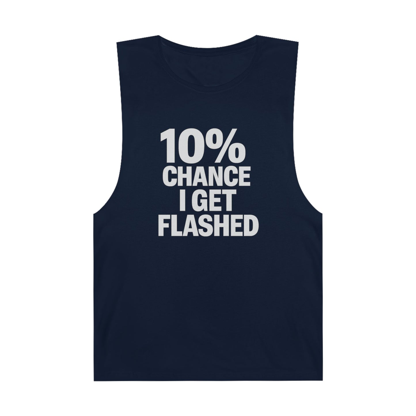 10% Chance I Get Flashed - Men's Low Cutoff Tank