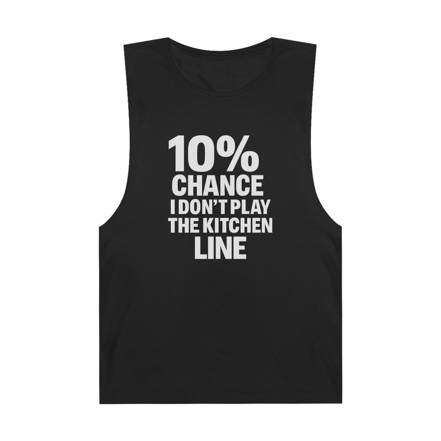 10% Chance I Don't Play the Kitchen Line - Men's Low Cutoff Tank