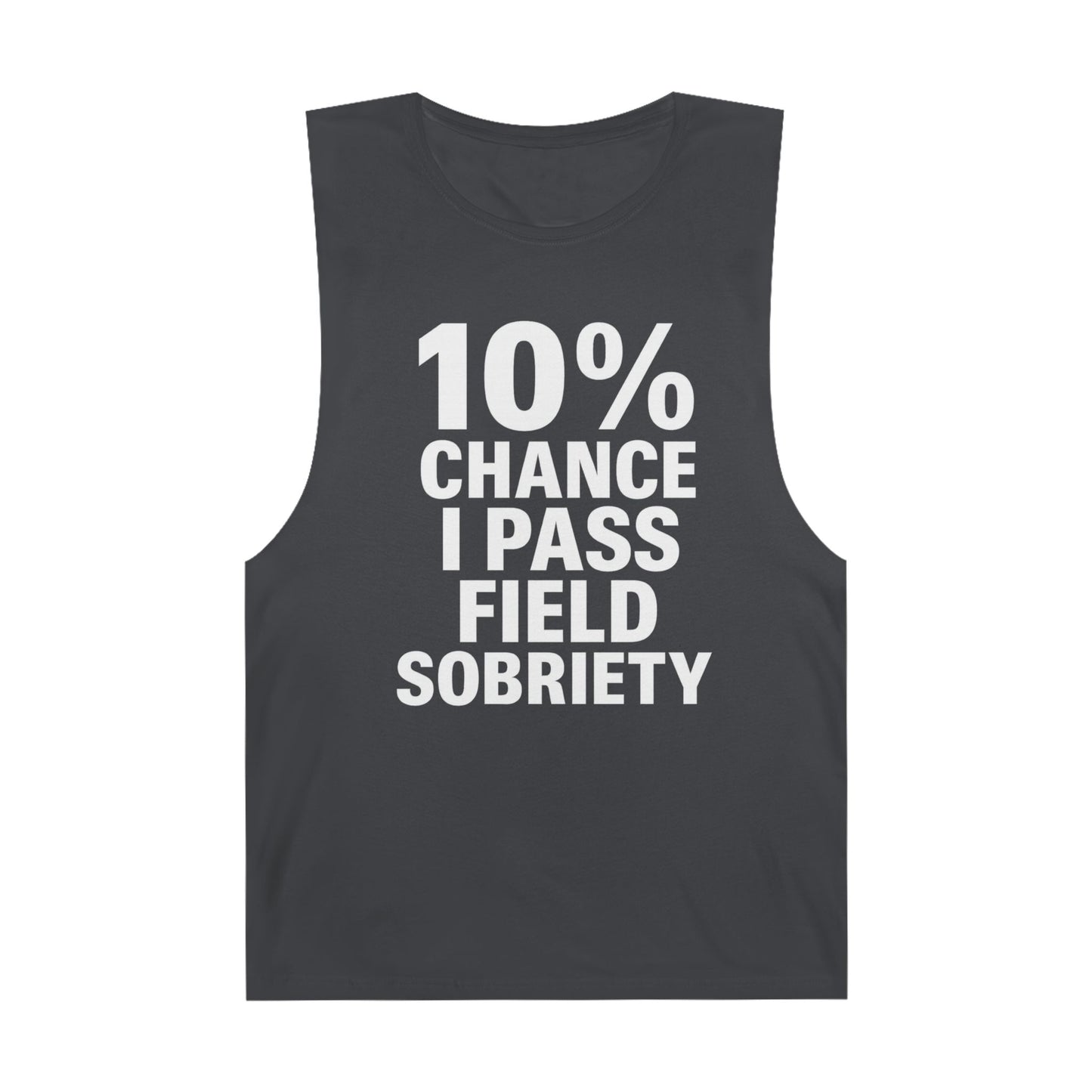 10% Chance I Pass Field Sobriety - Men's Low Cutoff Tank