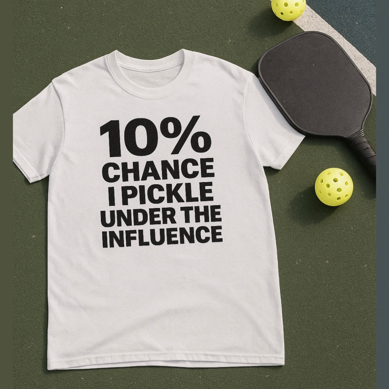 10% Chance I Pickle Under the Influence - Men's Tee