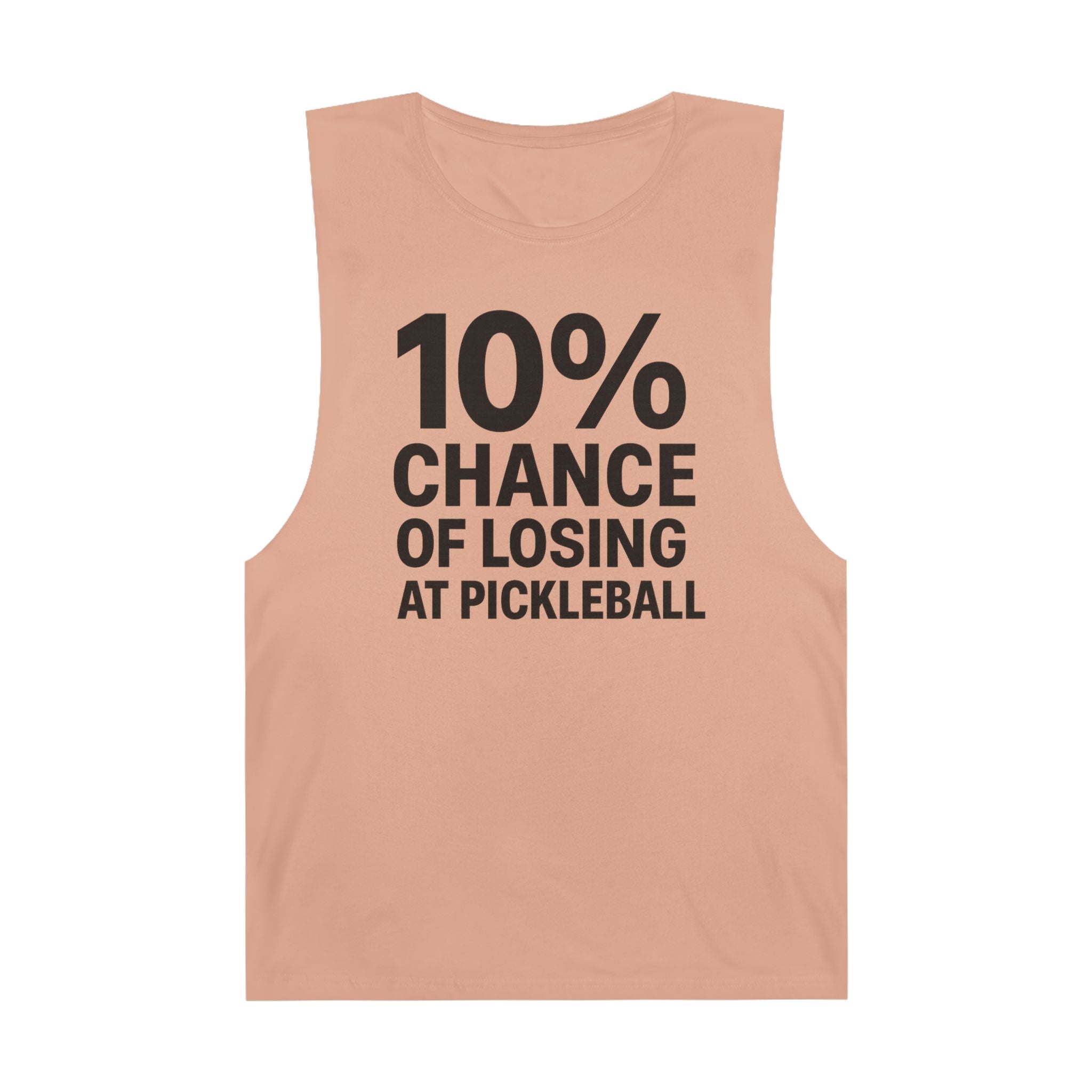10% Chance Of Losing At Pickleball - Men's Low Cutoff Tank