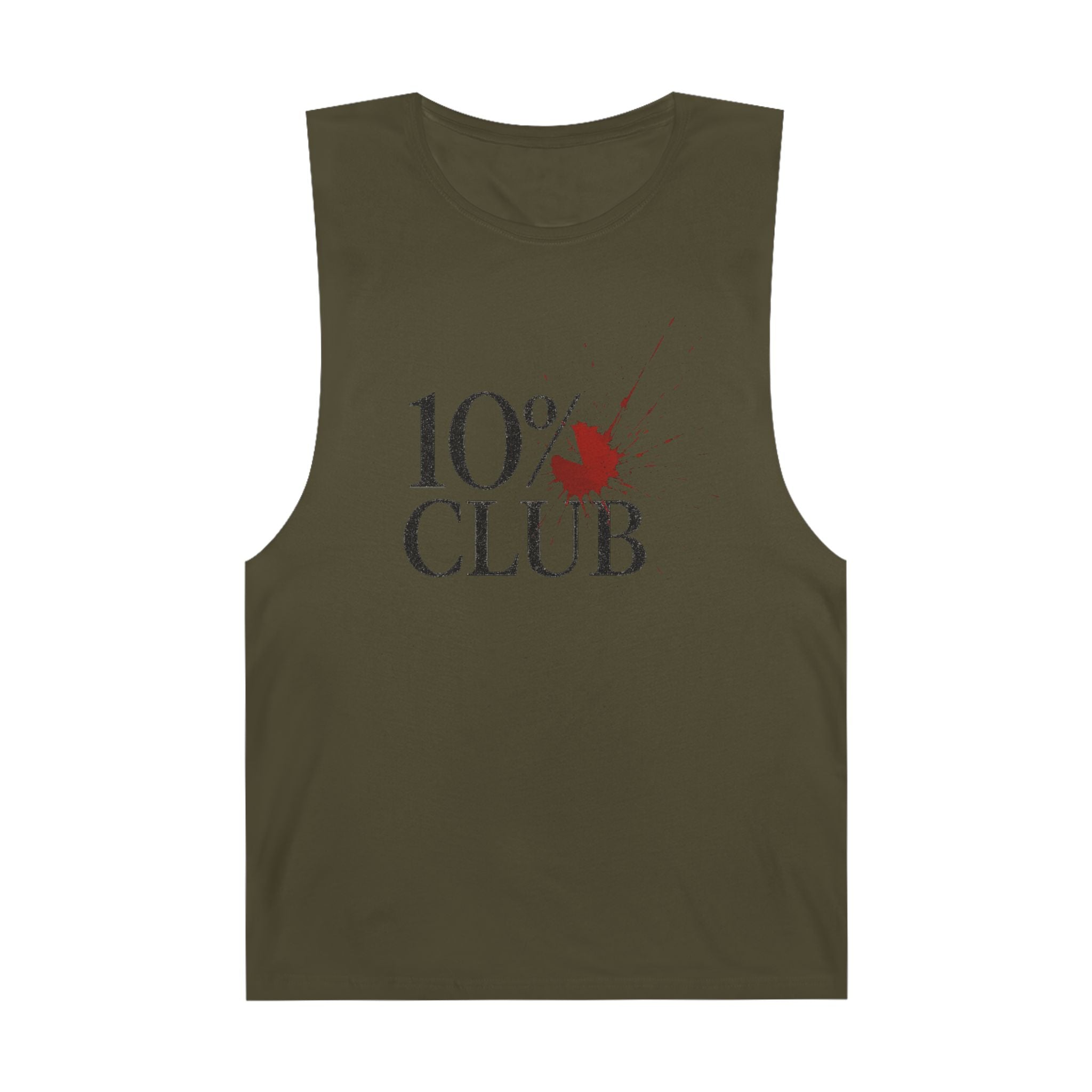 10% Splatter Logo - Men's Low Cutoff Tank