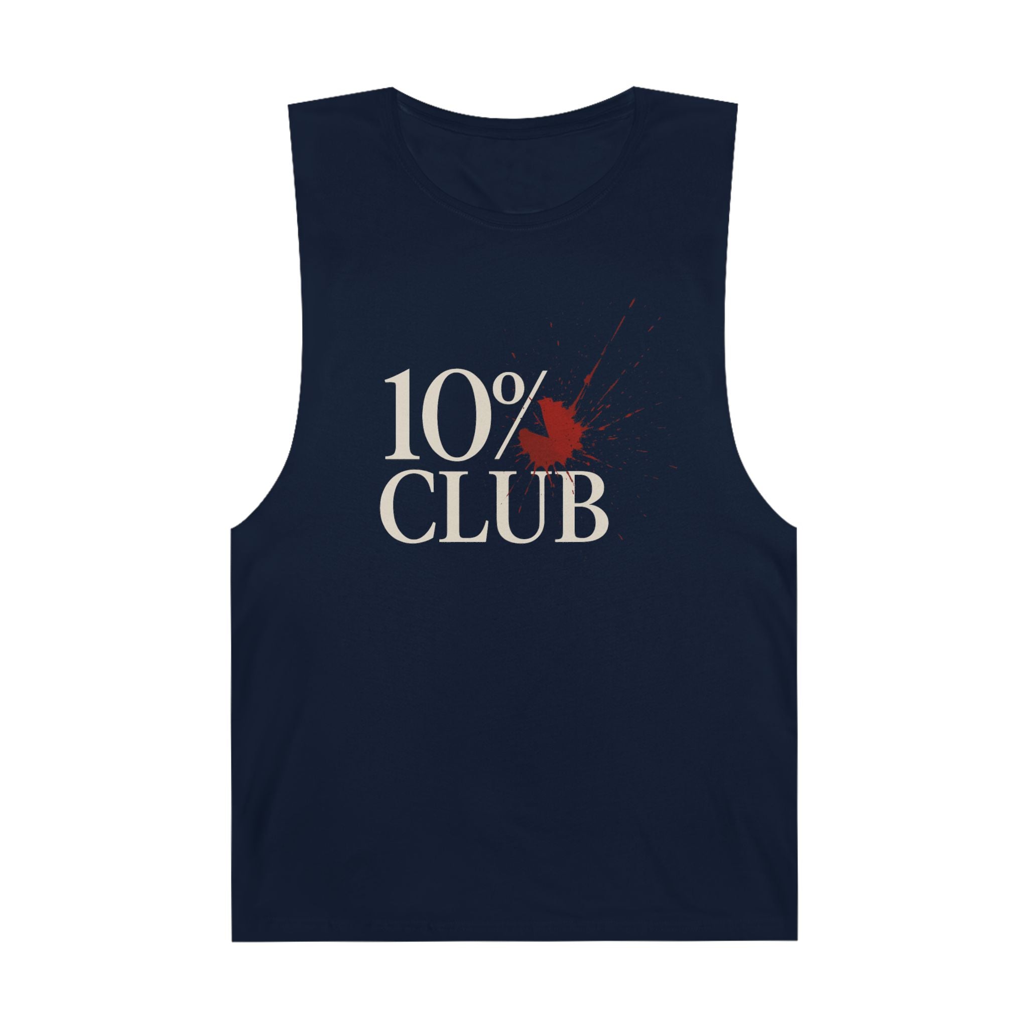 10% Splatter Logo - Men's Low Cutoff Tank