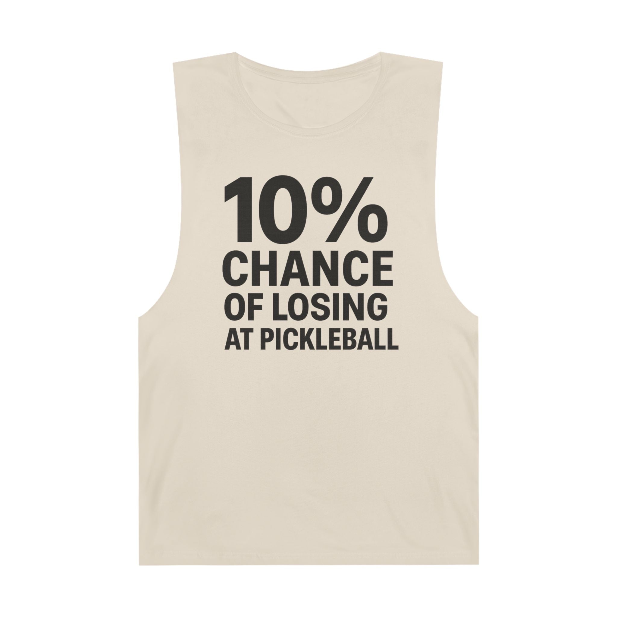10% Chance Of Losing At Pickleball - Men's Low Cutoff Tank