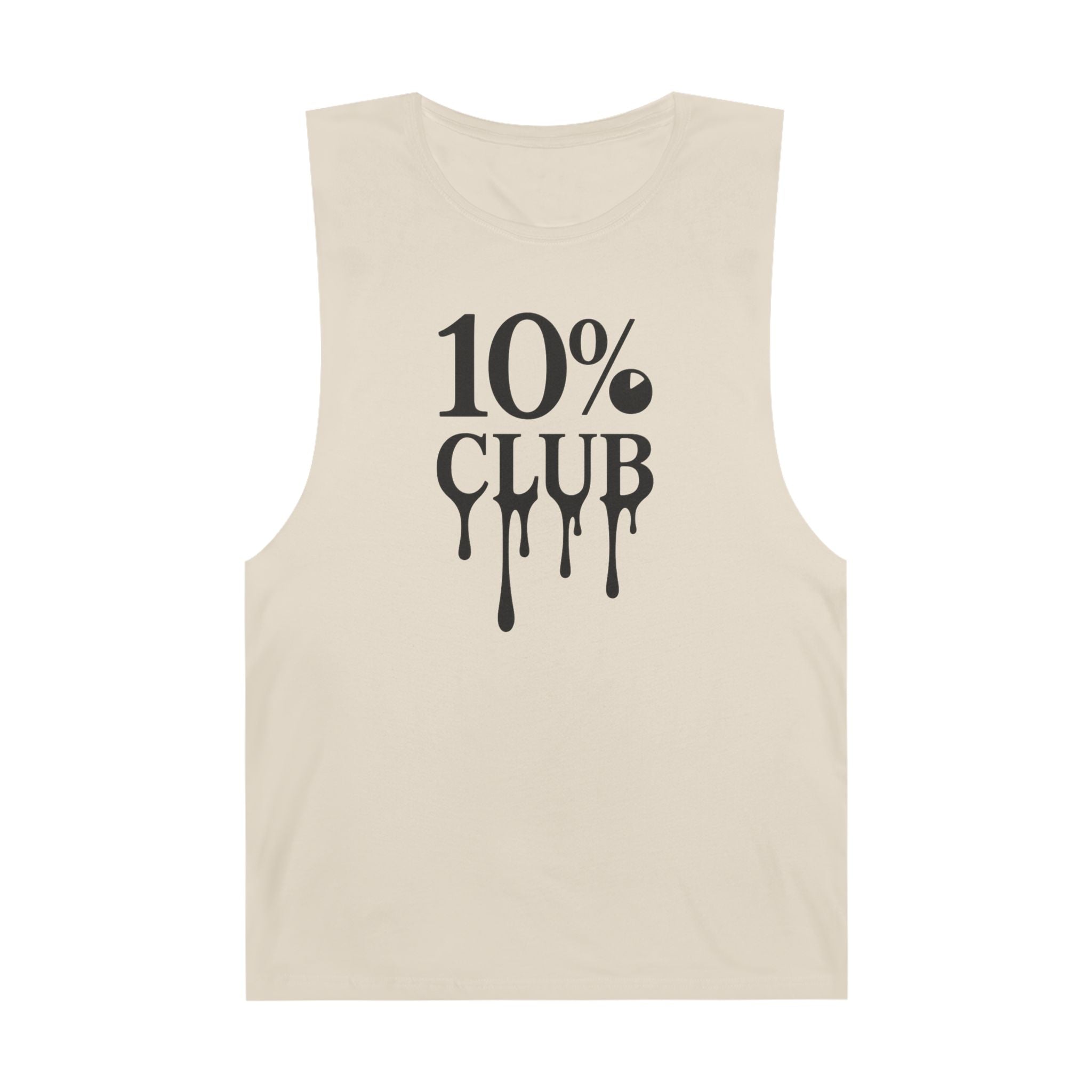 10% Logo - Men's Low Cutoff Tank