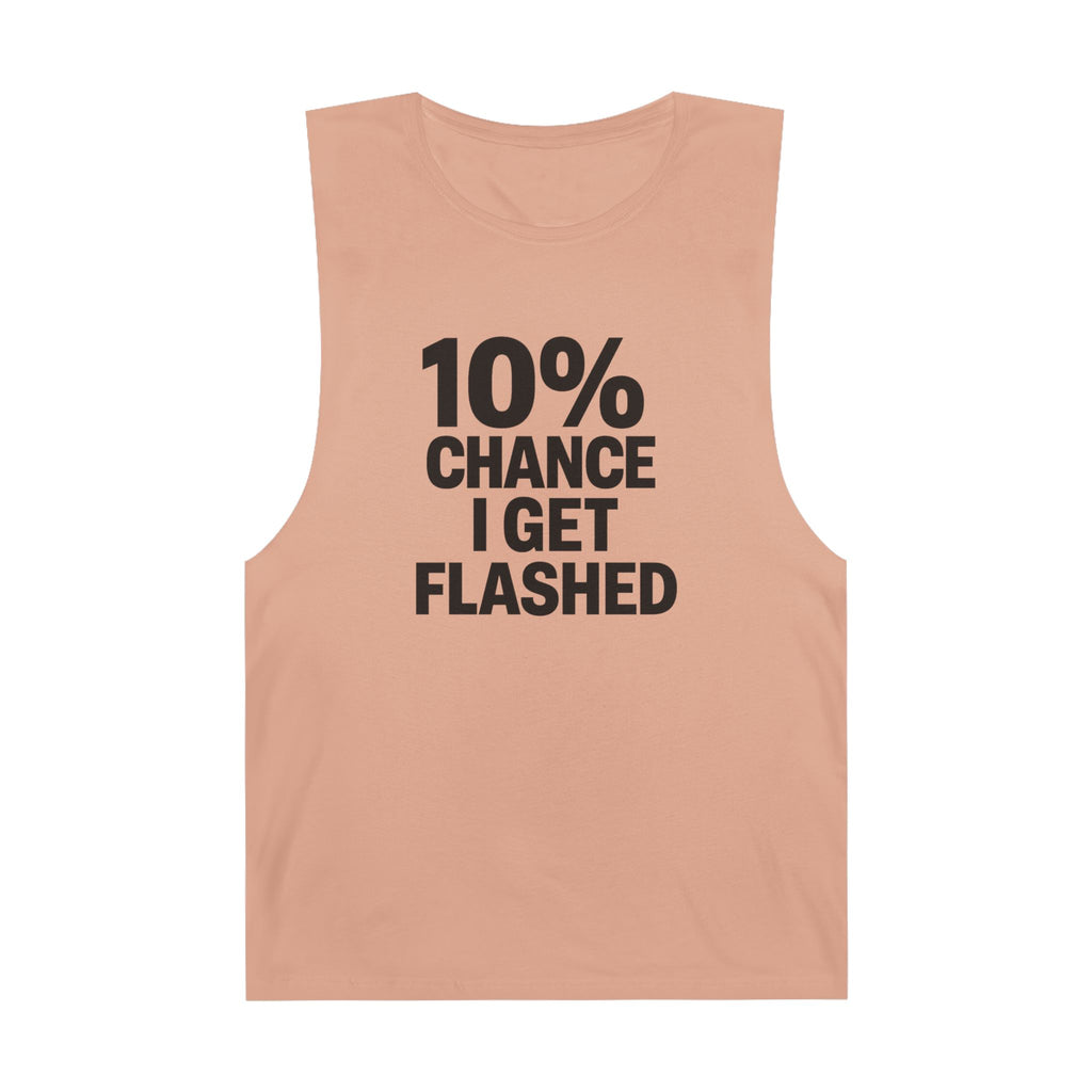 10% Chance I Get Flashed - Men's Low Cutoff Tank