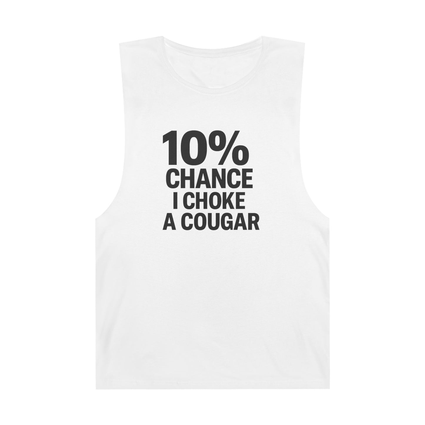 10% Chance I Choke A Cougar - Men's Low Cutoff Tank