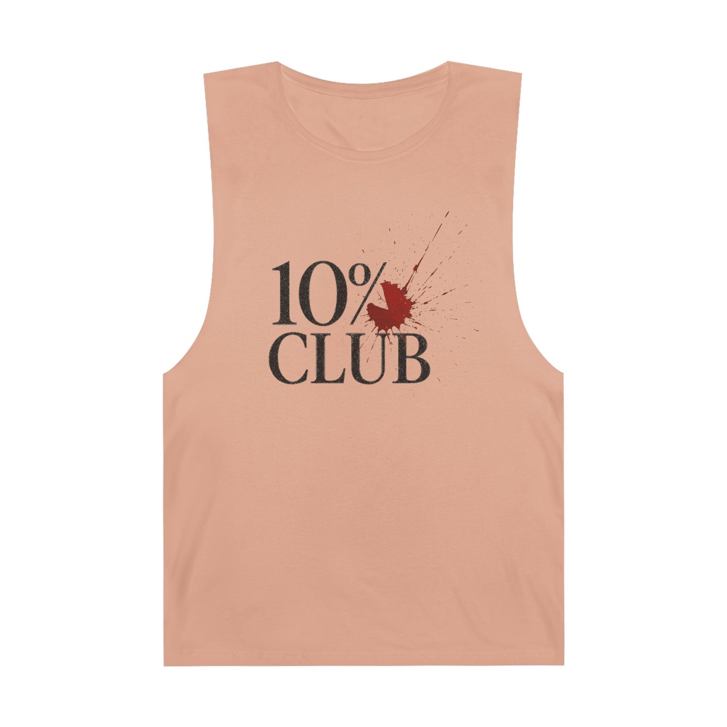 10% Splatter Logo - Men's Low Cutoff Tank