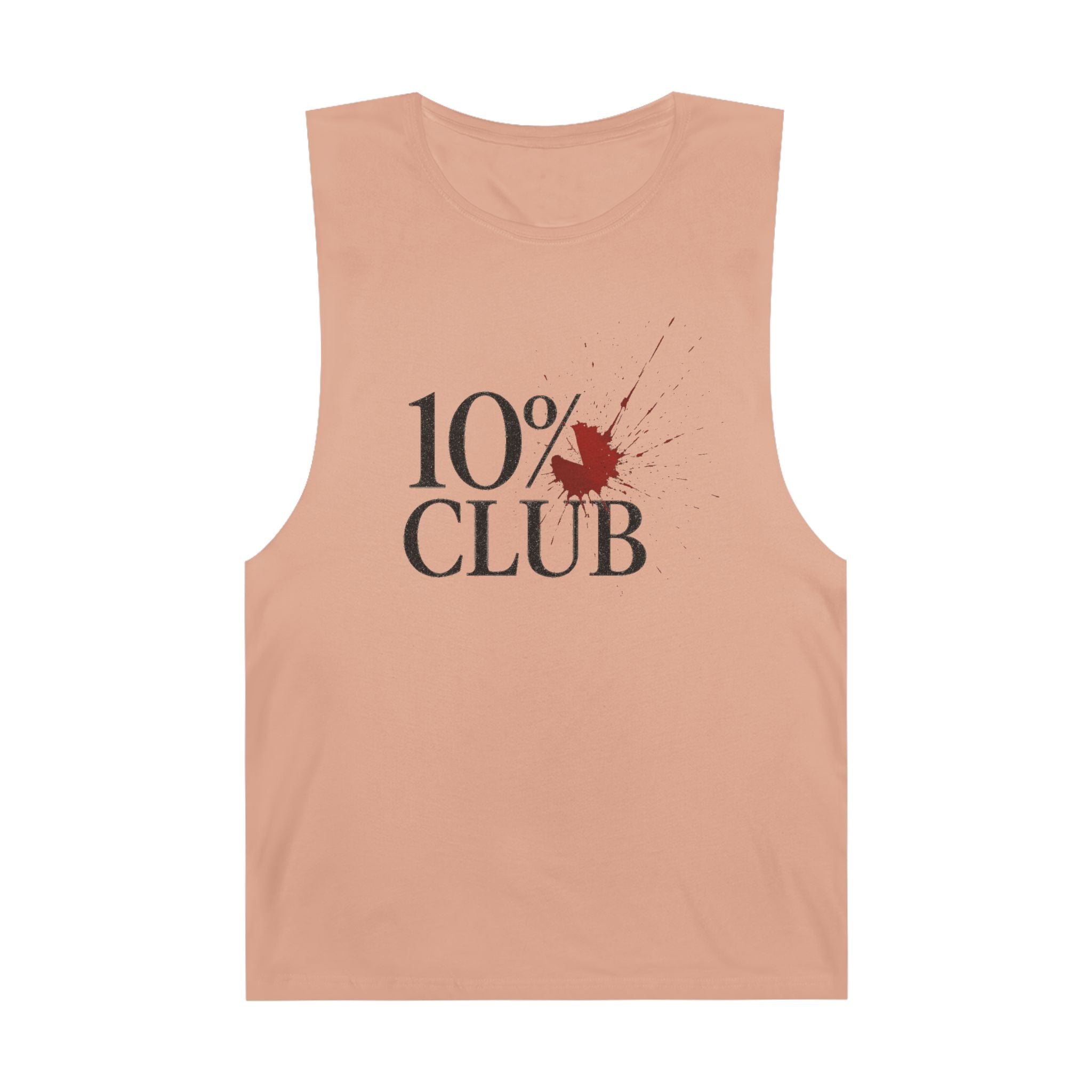 10% Splatter Logo - Men's Low Cutoff Tank