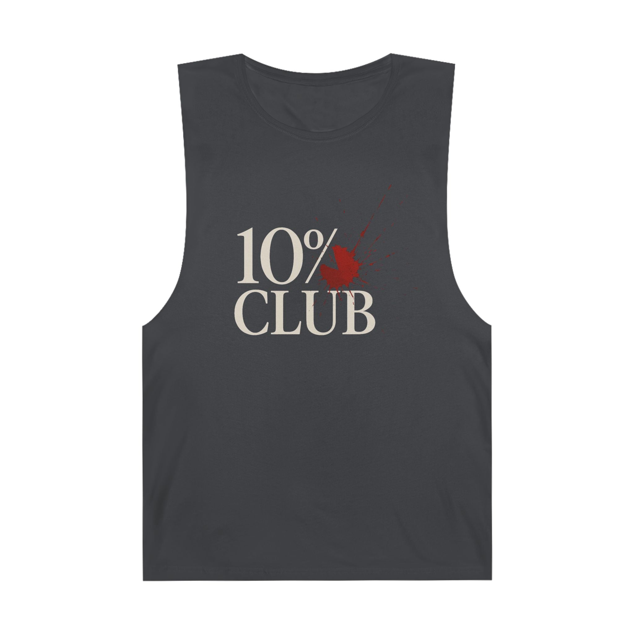 10% Splatter Logo - Men's Low Cutoff Tank