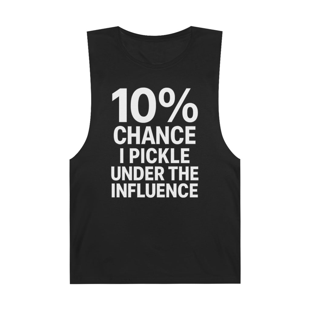 10% Chance I Pickle Under the Influence  - Men's Low Cutoff Tank