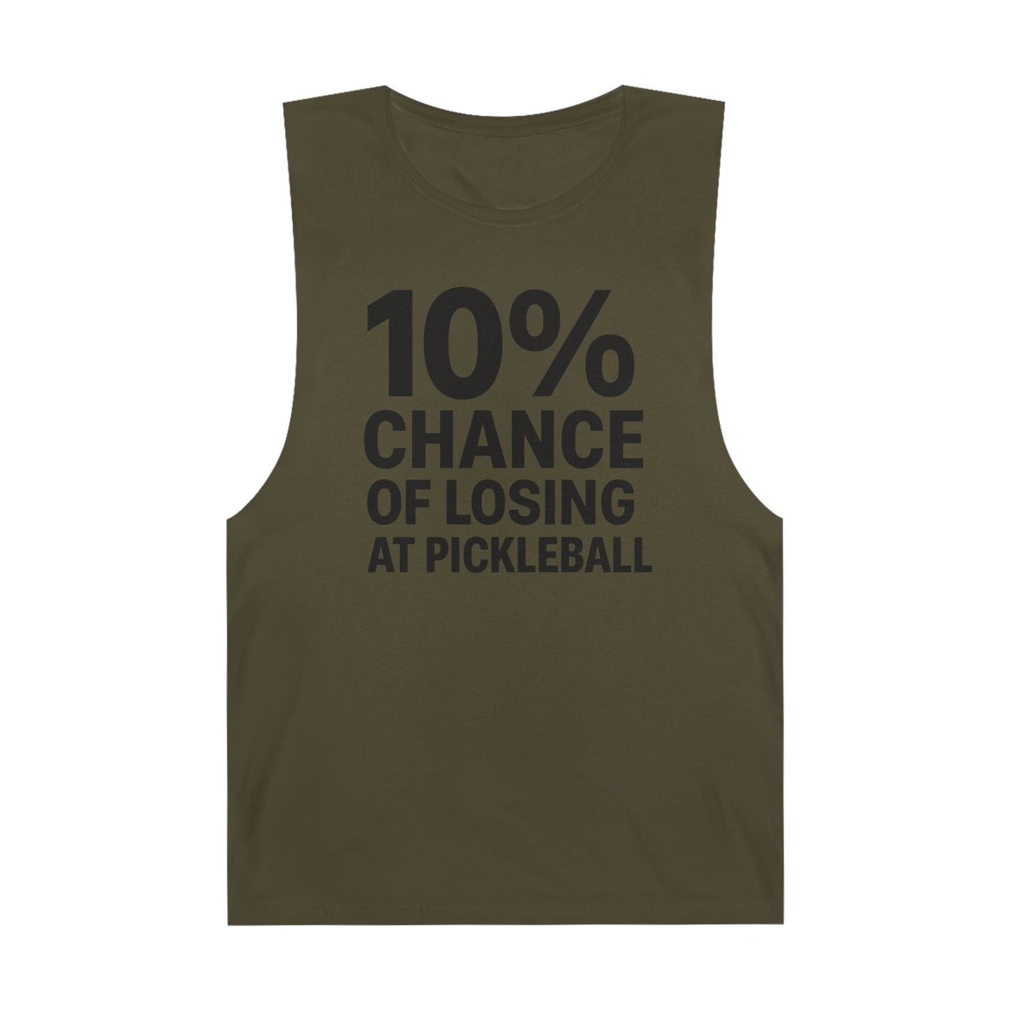 10% Chance Of Losing At Pickleball - Men's Low Cutoff Tank
