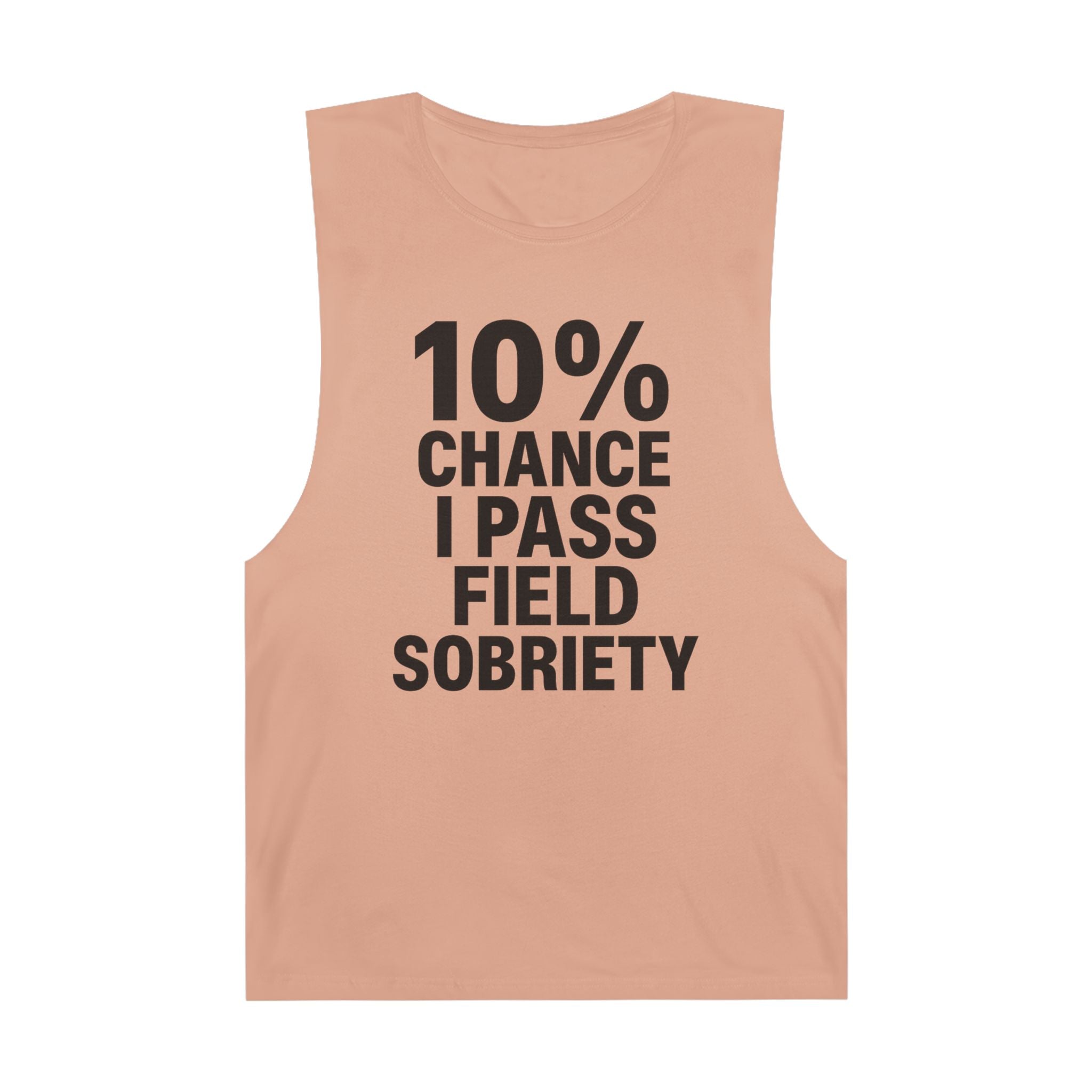 10% Chance I Pass Field Sobriety - Men's Low Cutoff Tank