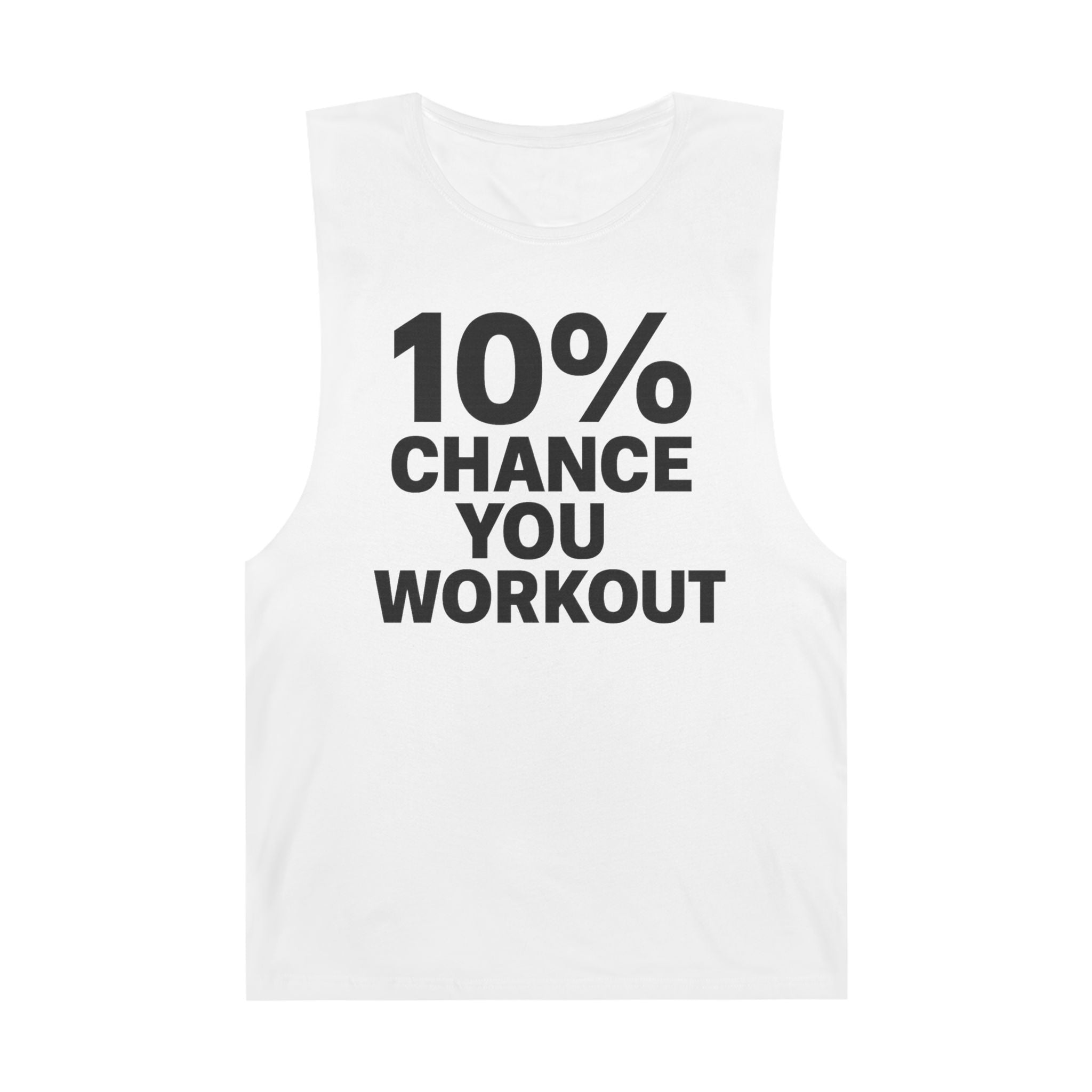10% Chance You Workout - Men's Low Cutoff Tank