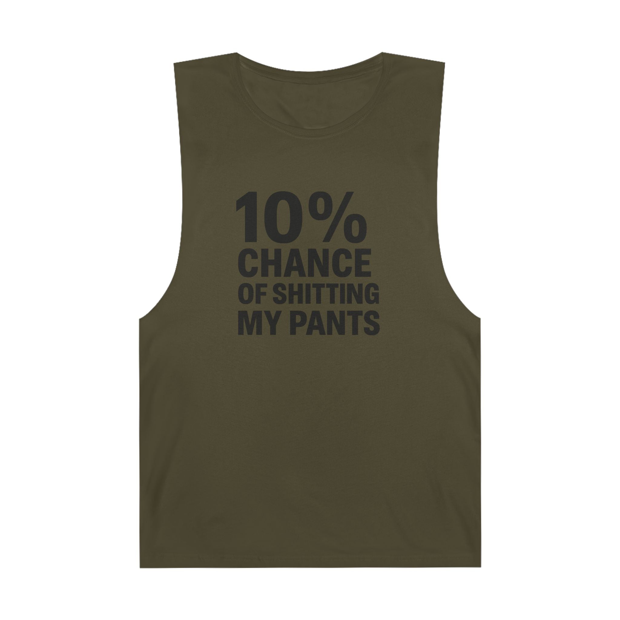 10% Chance of Shitting My Pants - Men's Low Cutoff Tank