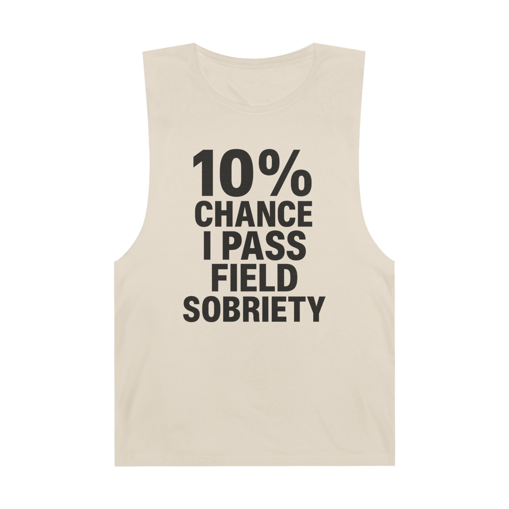 10% Chance I Pass Field Sobriety - Men's Low Cutoff Tank