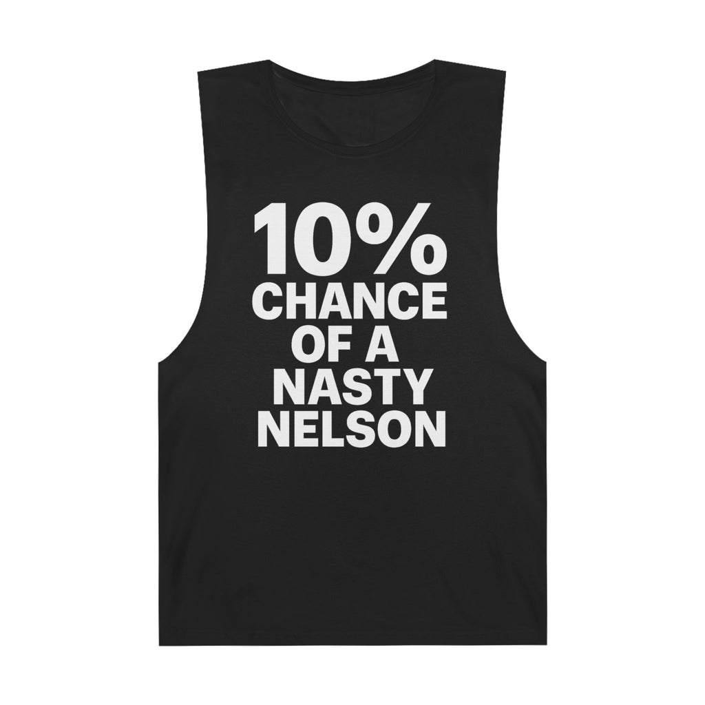 10% Chance Of A Nasty Nelson - Men's Low Cutoff Tank