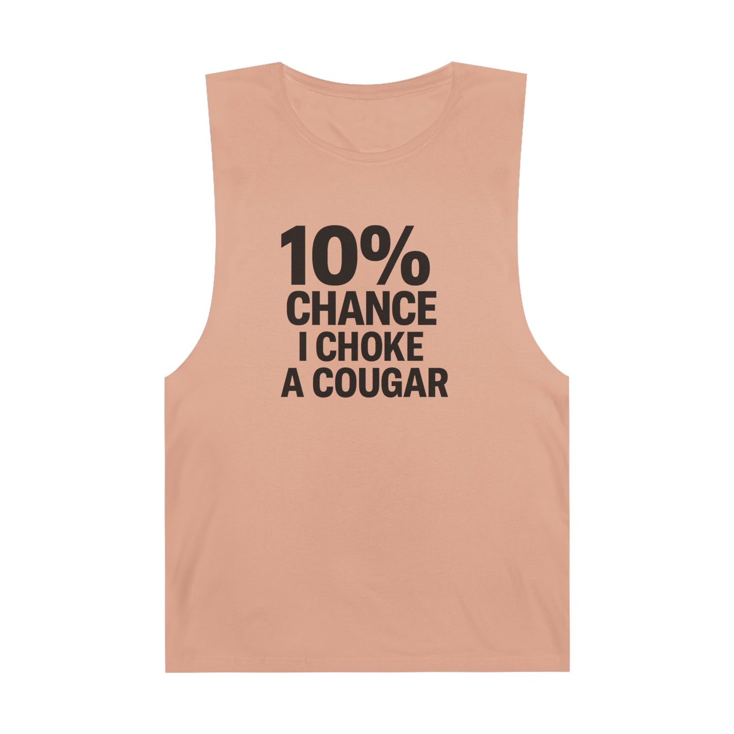 10% Chance I Choke A Cougar - Men's Low Cutoff Tank