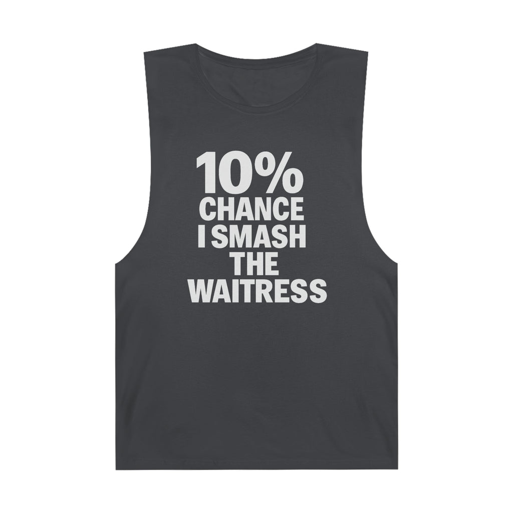 10% Chance I Smash the Waitress - Men's Low Cutoff Tank