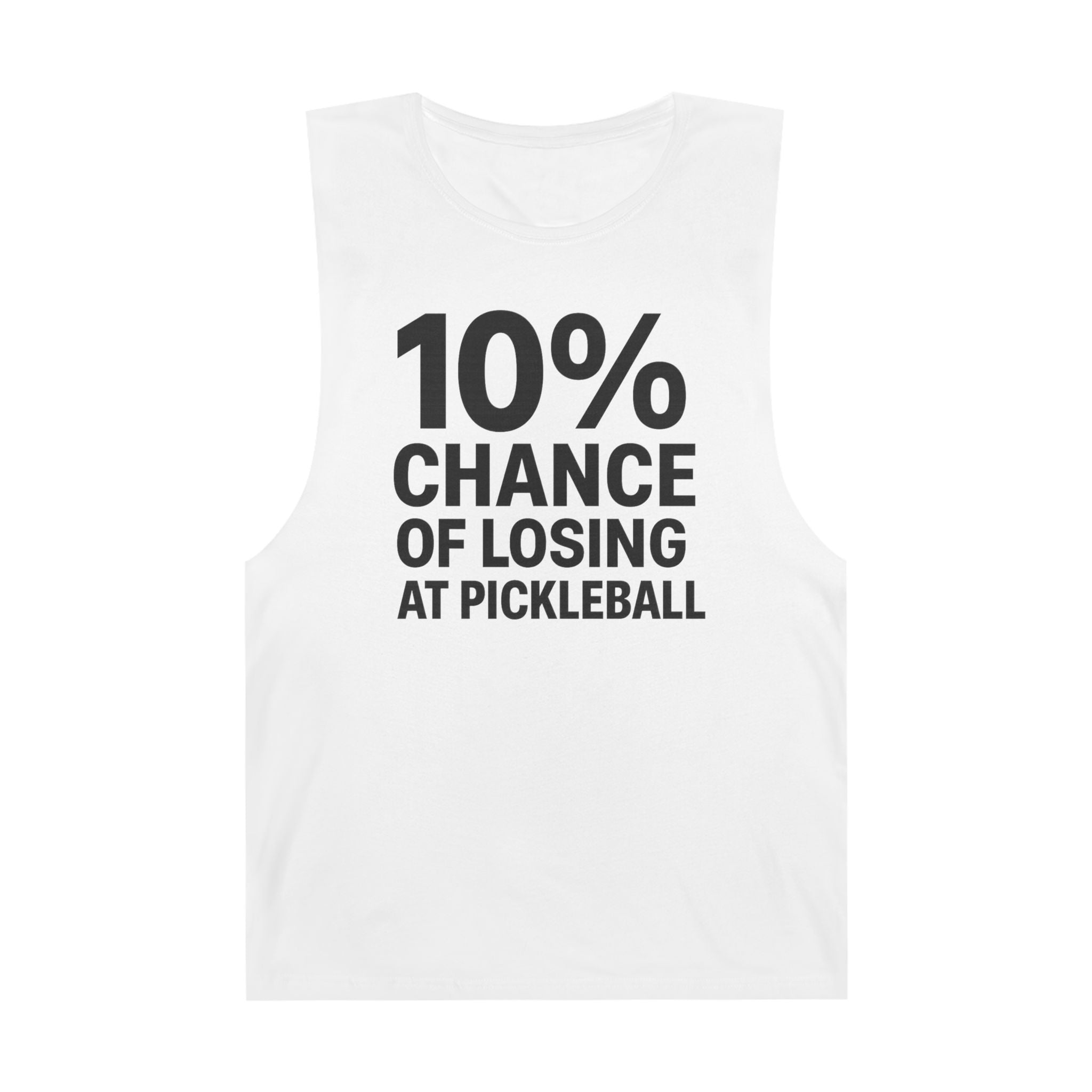 10% Chance Of Losing At Pickleball - Men's Low Cutoff Tank