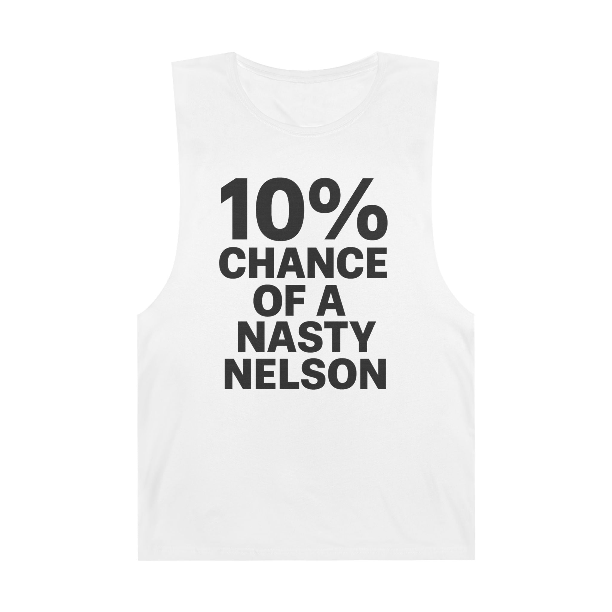 10% Chance Of A Nasty Nelson - Men's Low Cutoff Tank