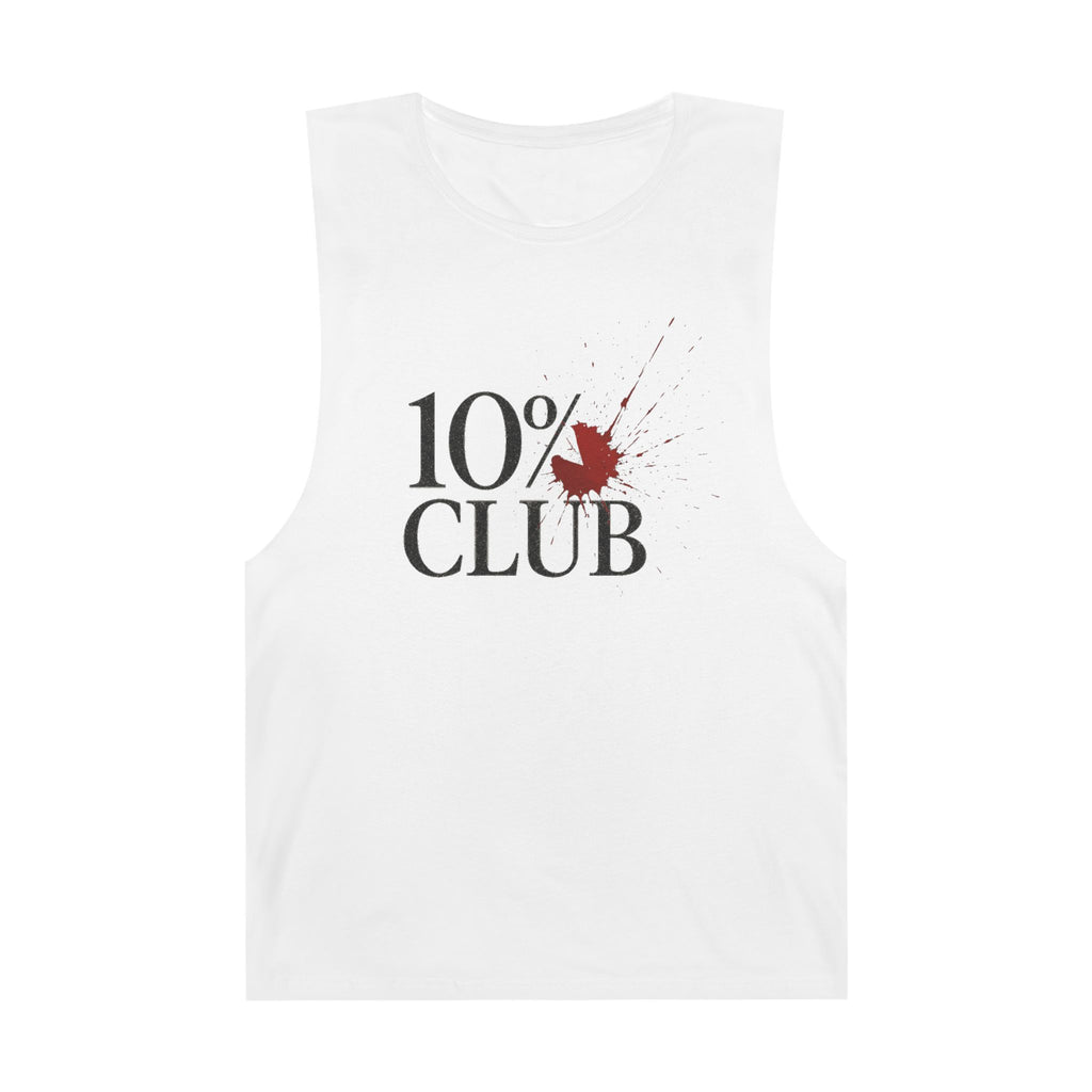 10% Splatter Logo - Men's Low Cutoff Tank