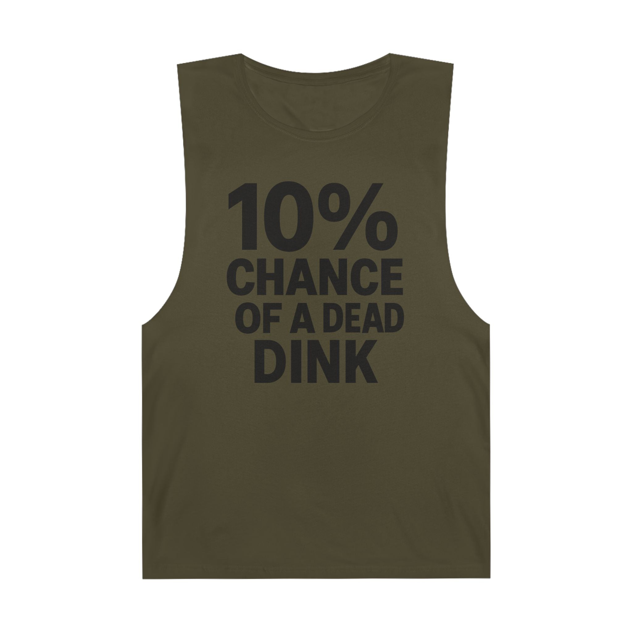 10% Chance Of A Dead Dink  - Men's Low Cutoff Tank