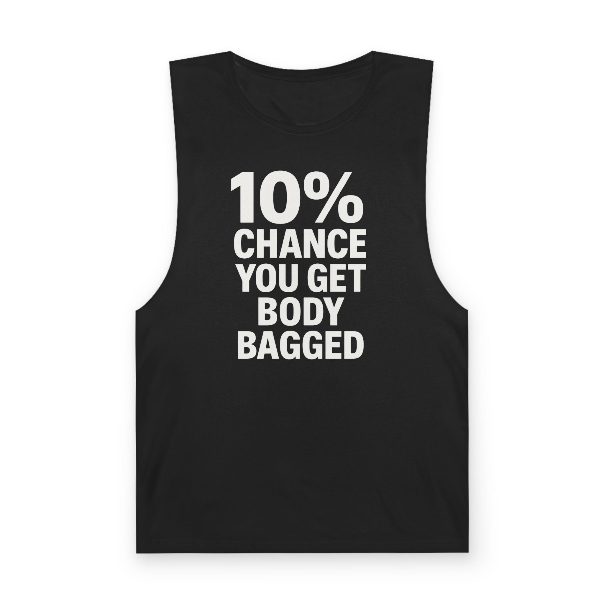 10% Chance You Get Body Bagged - Men's Low Cutoff Tank