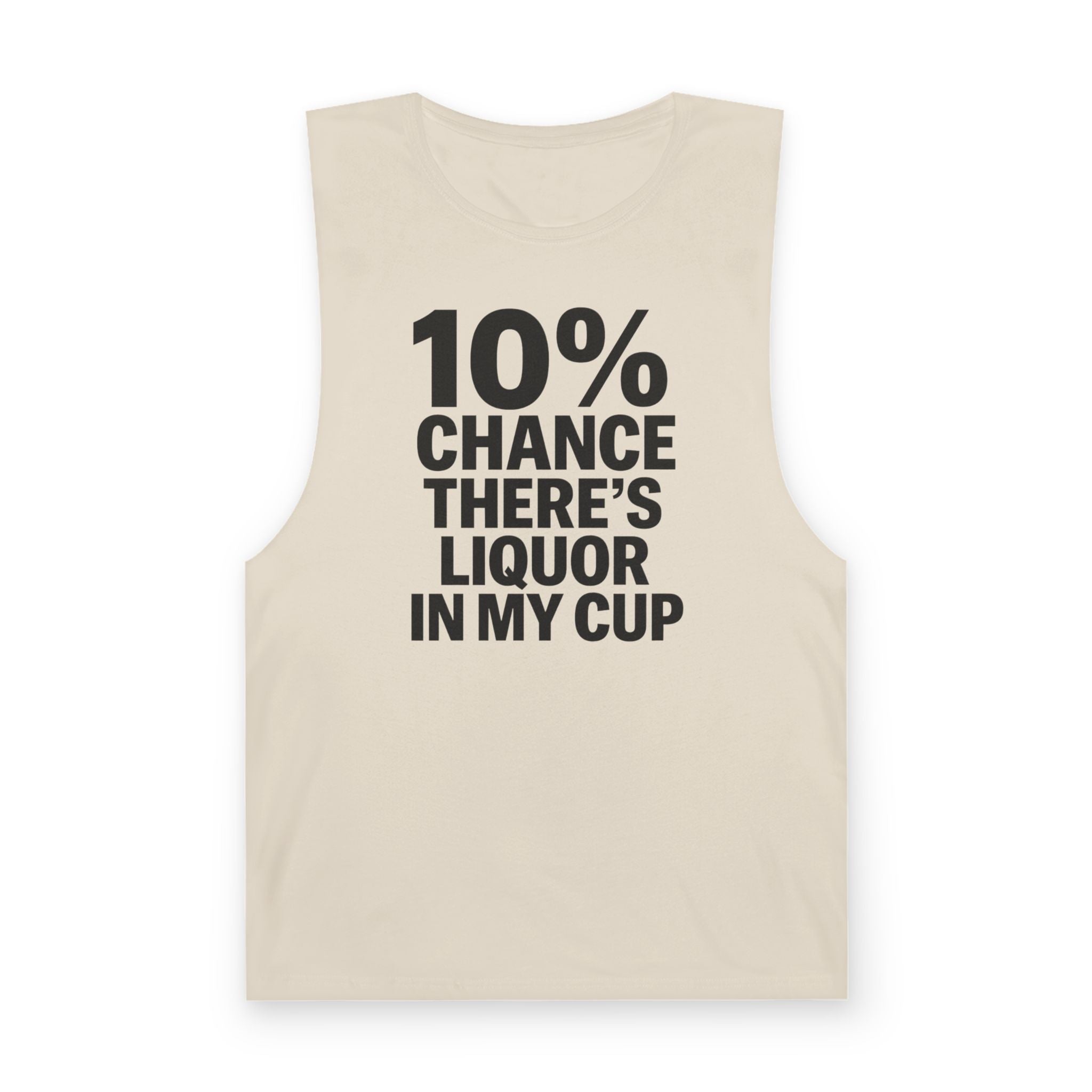 10% Chance There's Liquor in My Cup - Men's Low Cutoff Tank