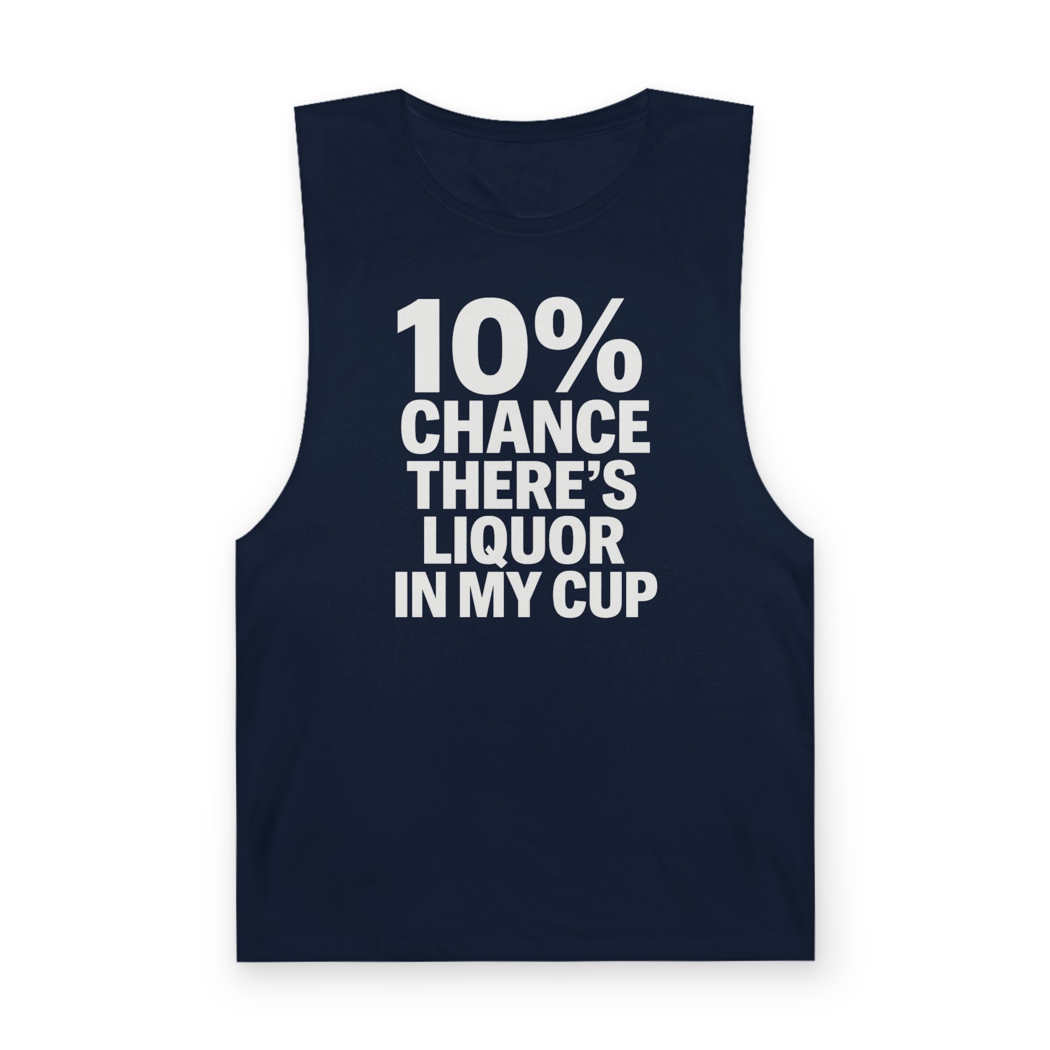 10% Chance There's Liquor in My Cup - Men's Low Cutoff Tank