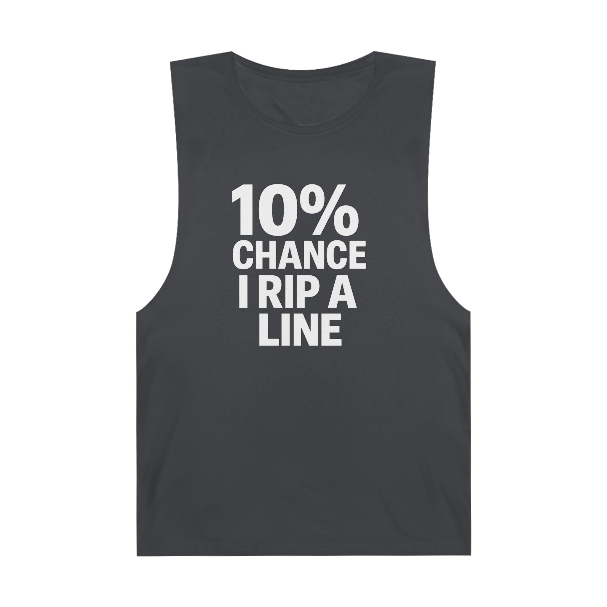 10% Chance I Rip A Line - Men's Low Cutoff Tank