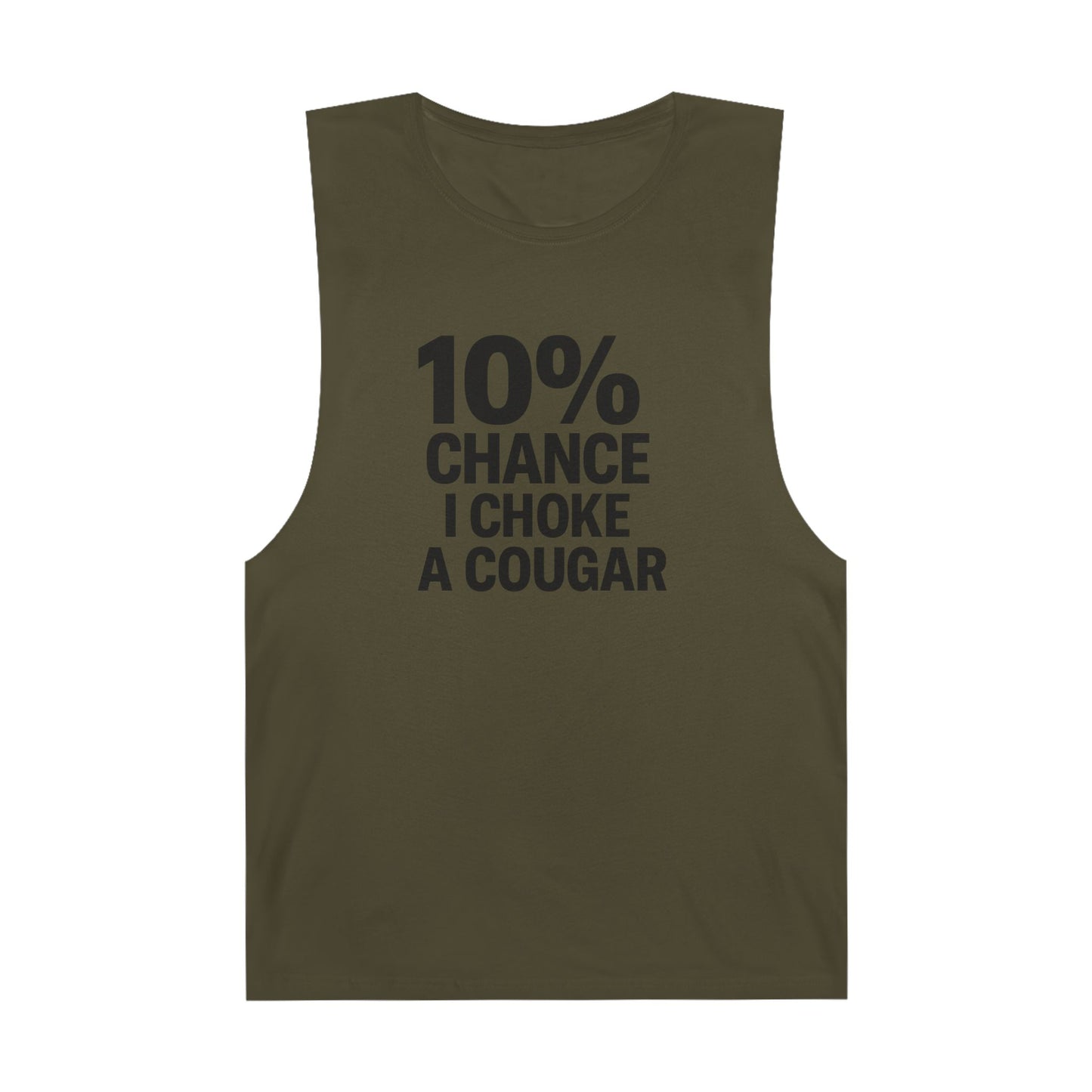 10% Chance I Choke A Cougar - Men's Low Cutoff Tank