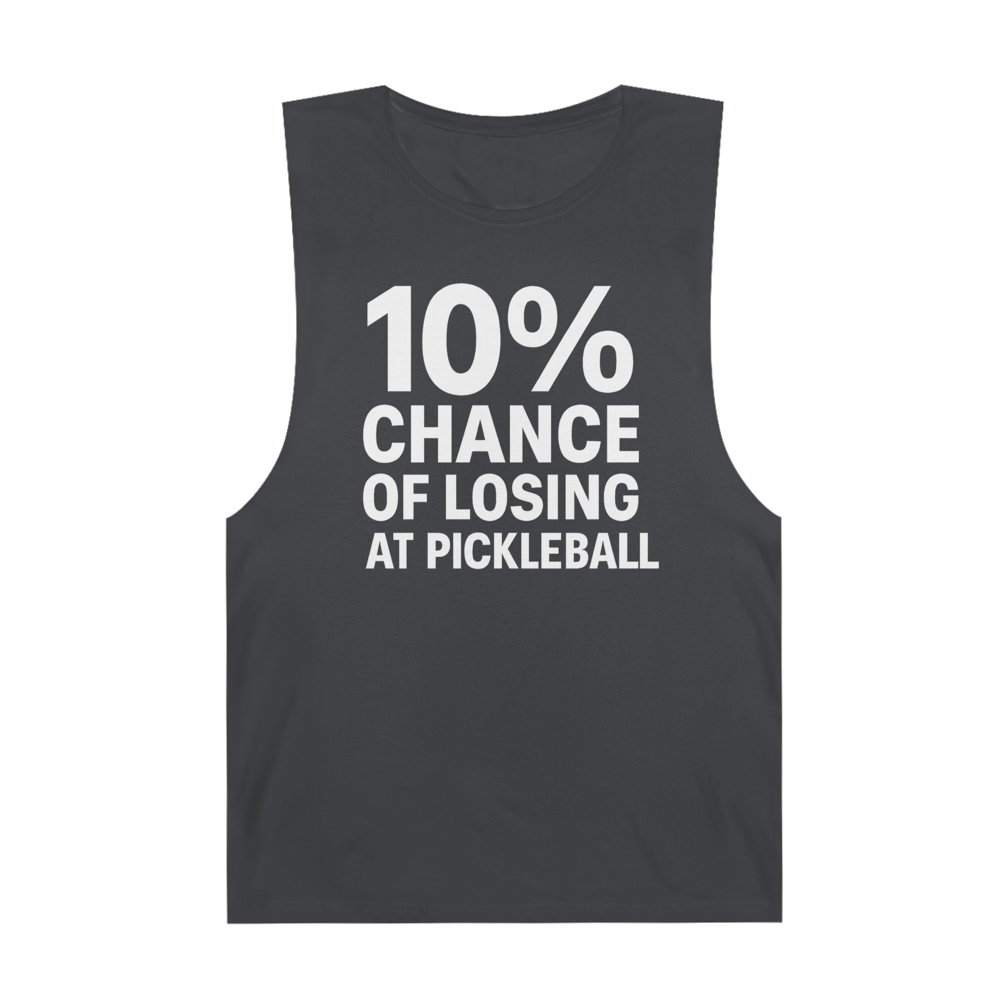 10% Chance Of Losing At Pickleball - Men's Low Cutoff Tank