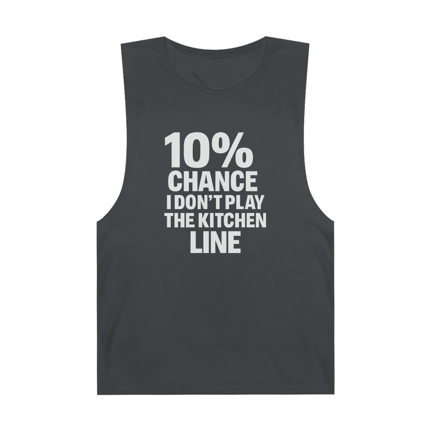 10% Chance I Don't Play the Kitchen Line - Men's Low Cutoff Tank