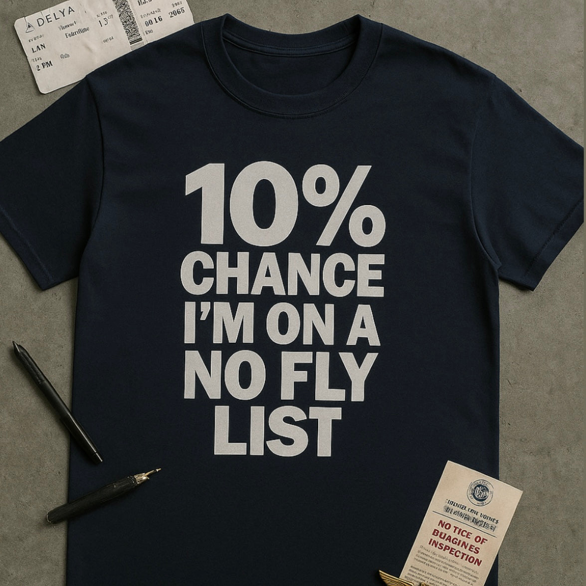 10% Chance I'm On A No Fly List - Men's Tee