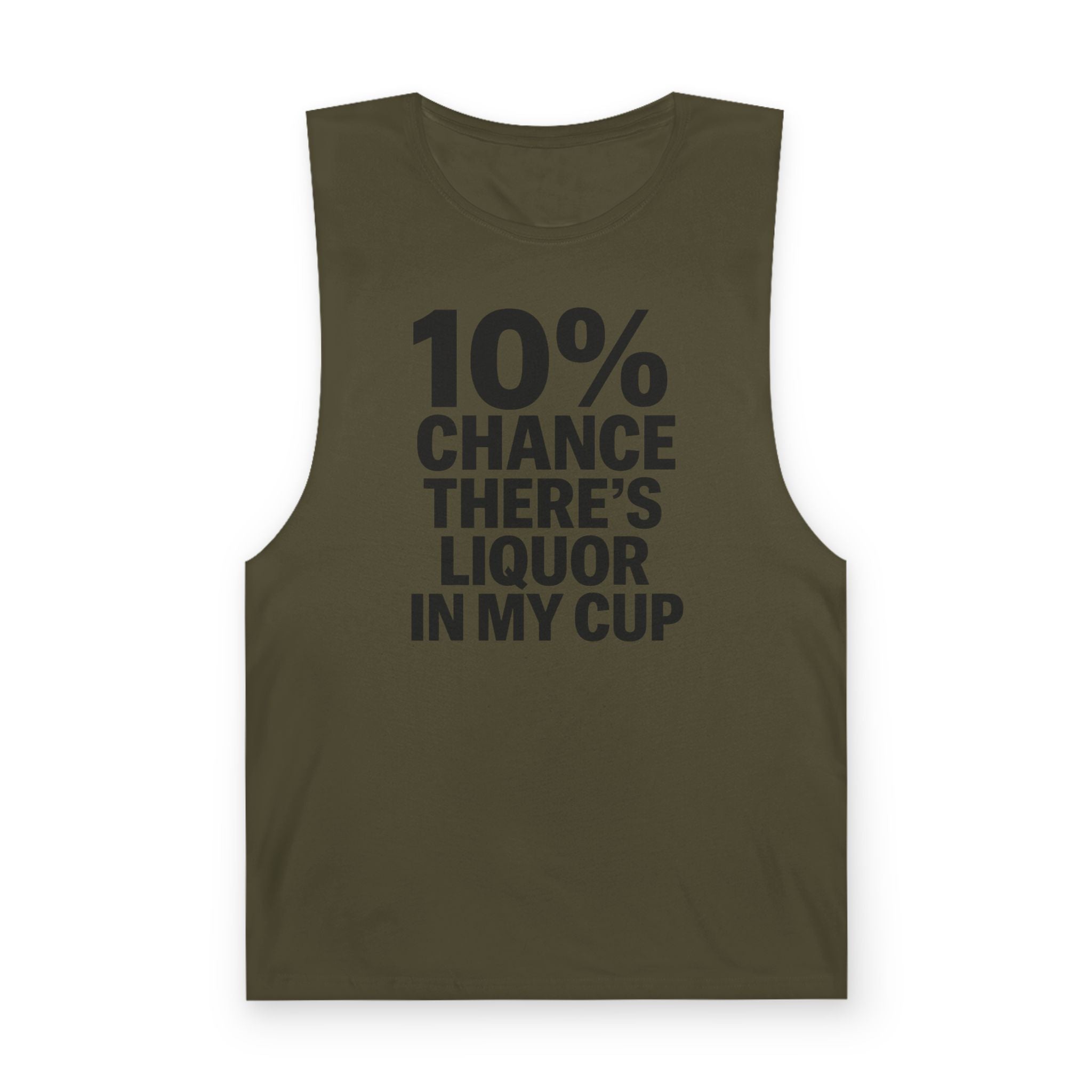 10% Chance There's Liquor in My Cup - Men's Low Cutoff Tank